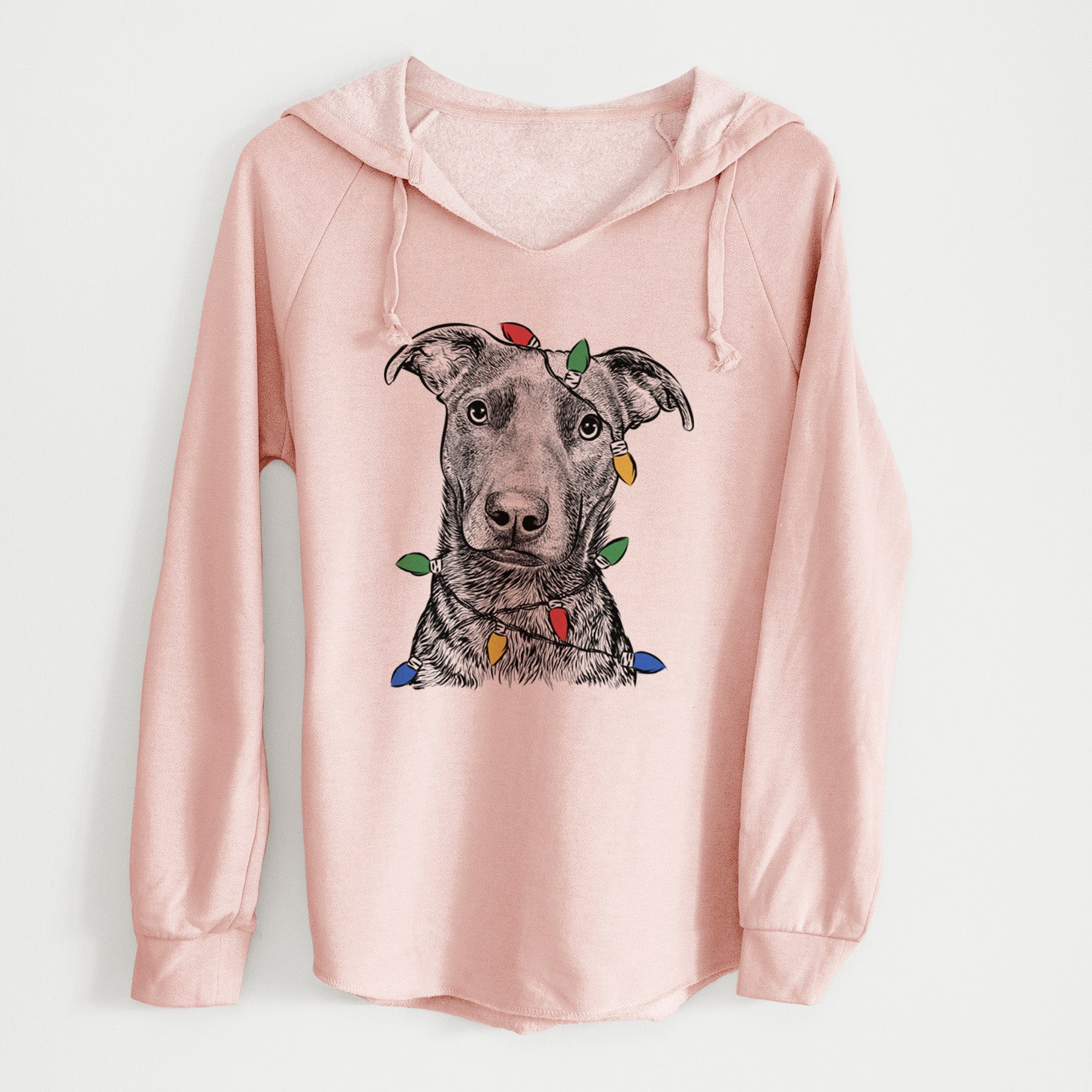 Christmas Lights Embyr the Mixed Breed - Cali Wave Hooded Sweatshirt