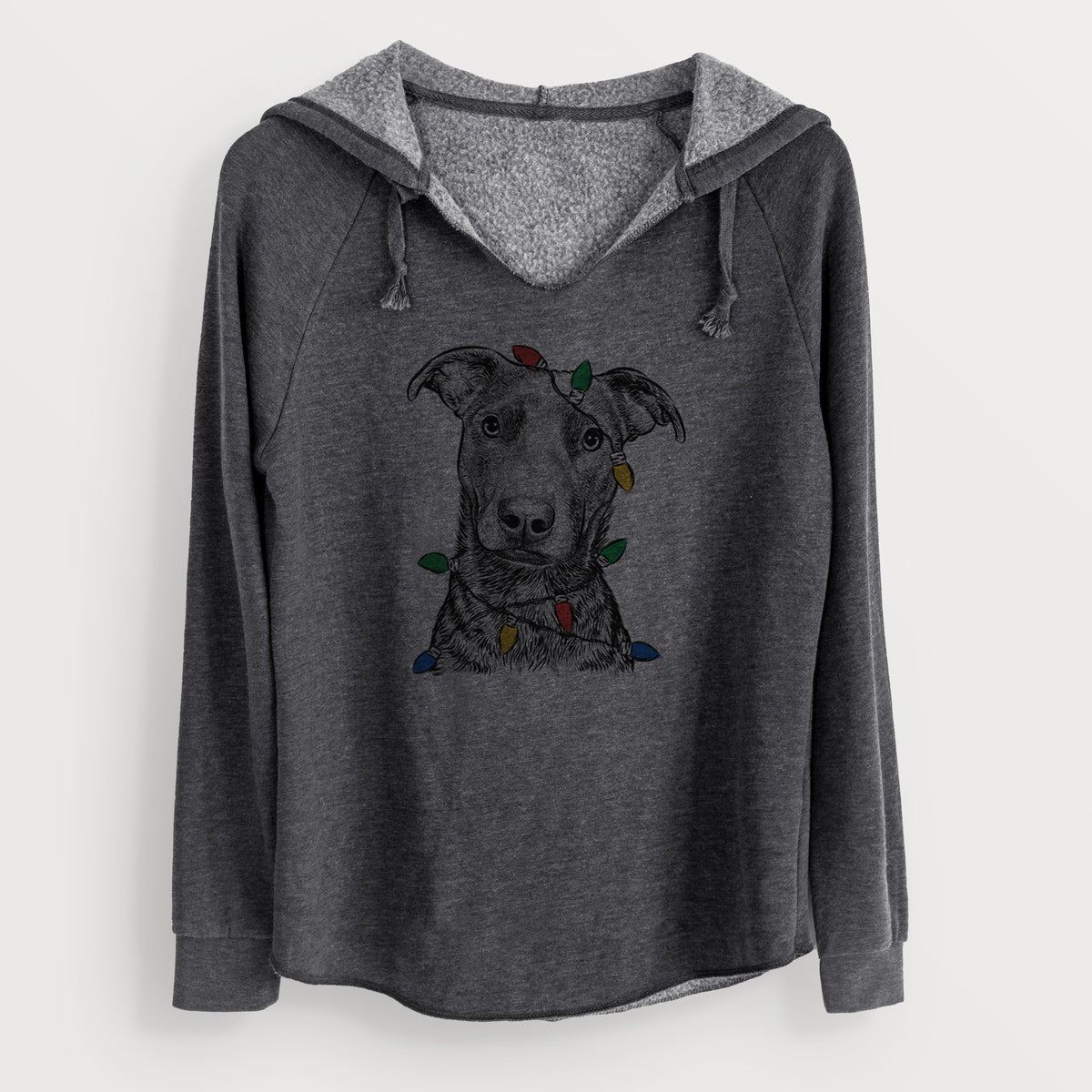 Christmas Lights Embyr the Mixed Breed - Cali Wave Hooded Sweatshirt