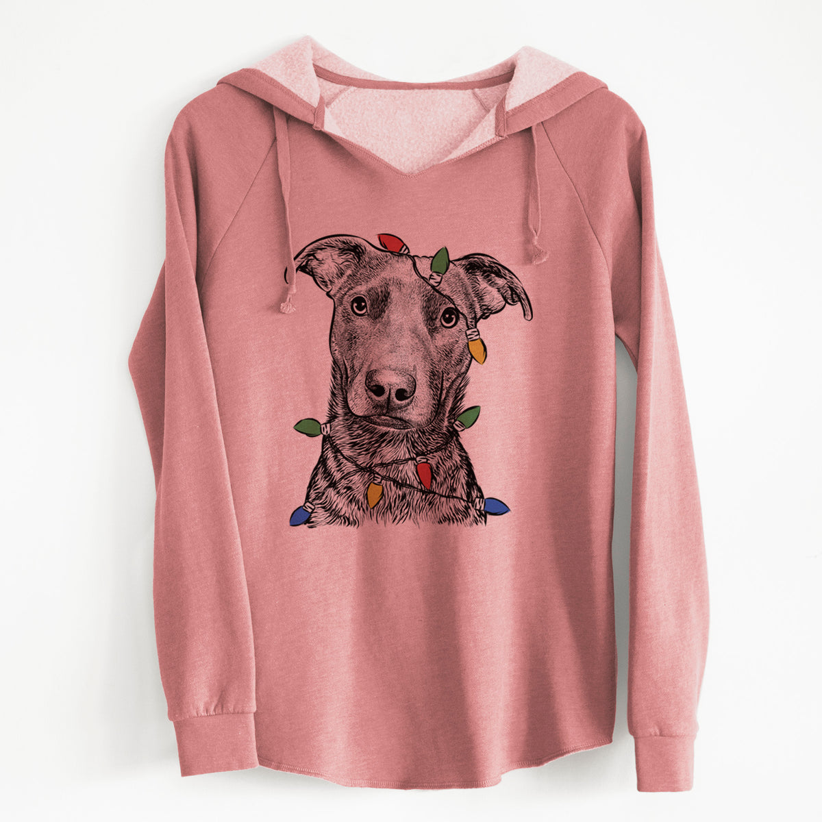 Christmas Lights Embyr the Mixed Breed - Cali Wave Hooded Sweatshirt