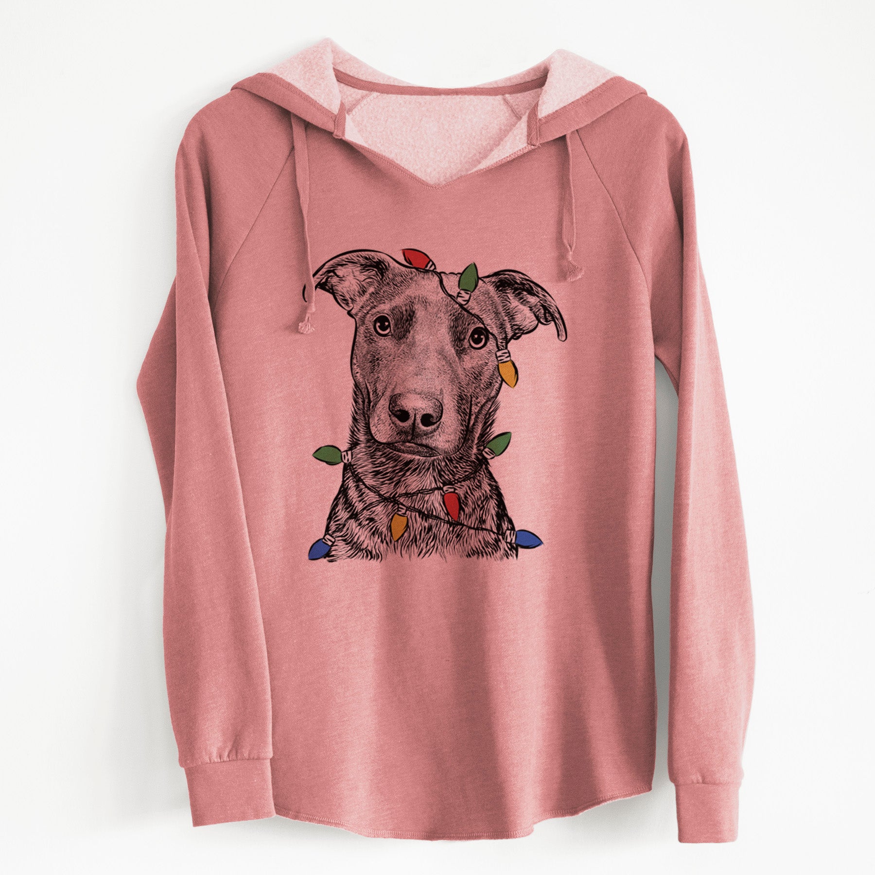 Christmas Lights Embyr the Mixed Breed - Cali Wave Hooded Sweatshirt
