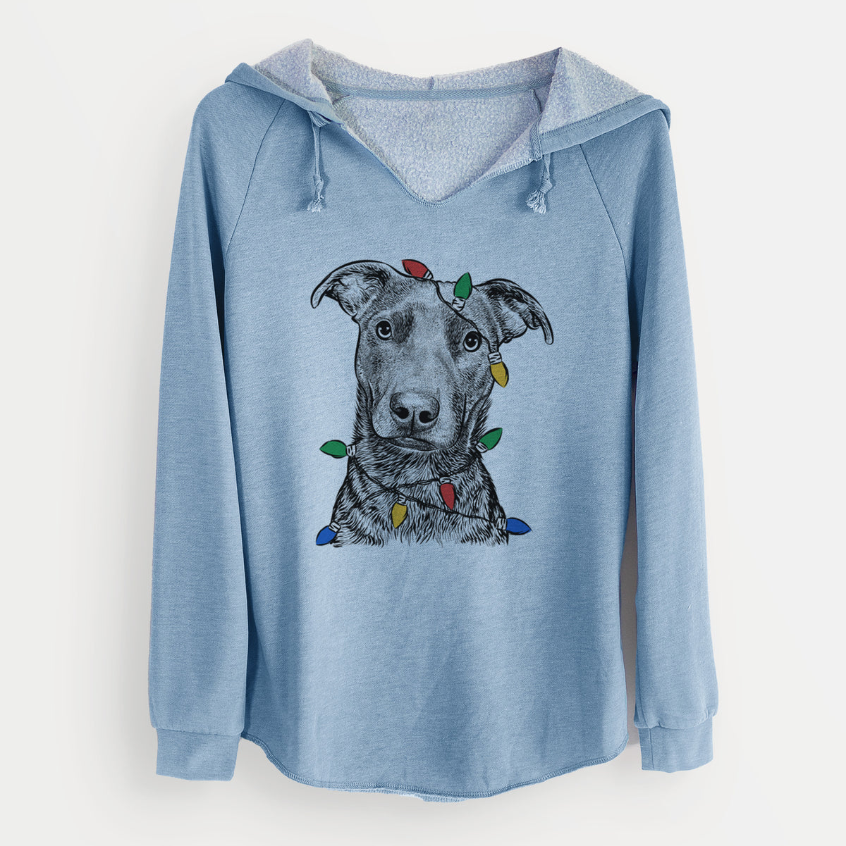 Christmas Lights Embyr the Mixed Breed - Cali Wave Hooded Sweatshirt