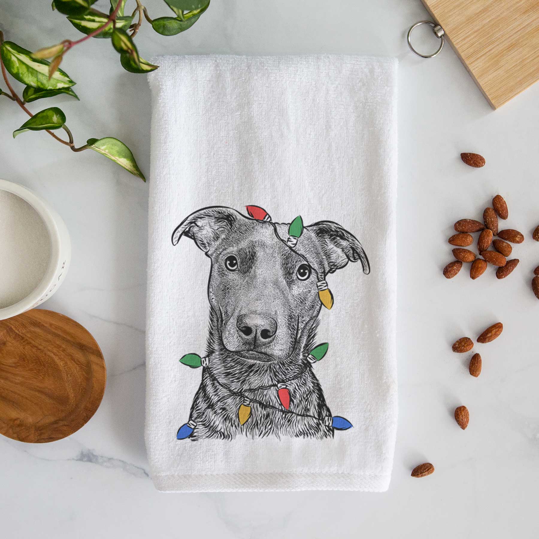 Embyr the Mixed Breed Decorative Hand Towel