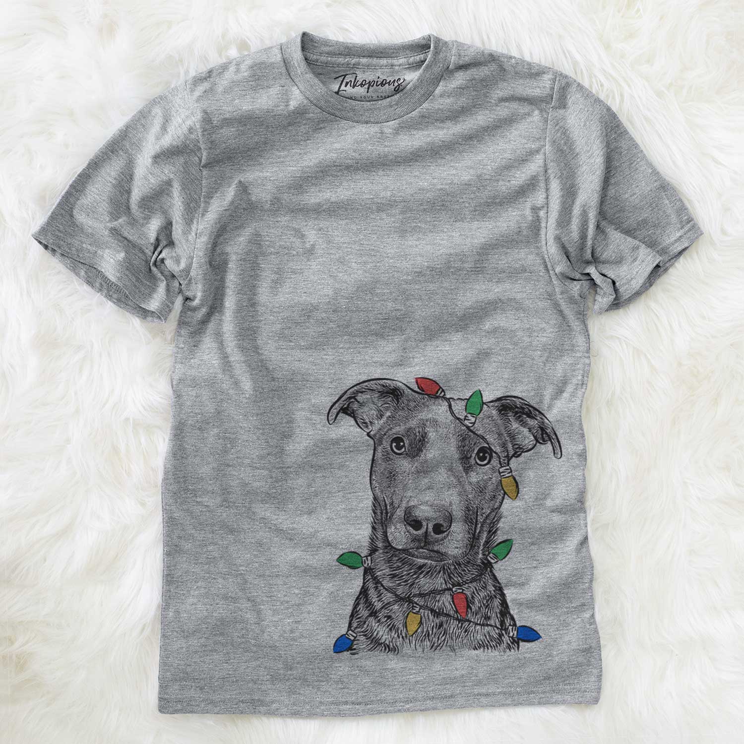 Christmas Lights Embyr the Mixed Breed - Unisex Crewneck