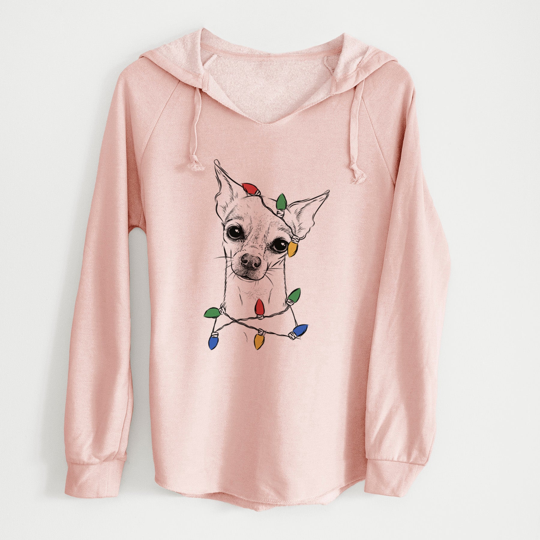 Christmas Lights Emee the Chihuahua - Cali Wave Hooded Sweatshirt