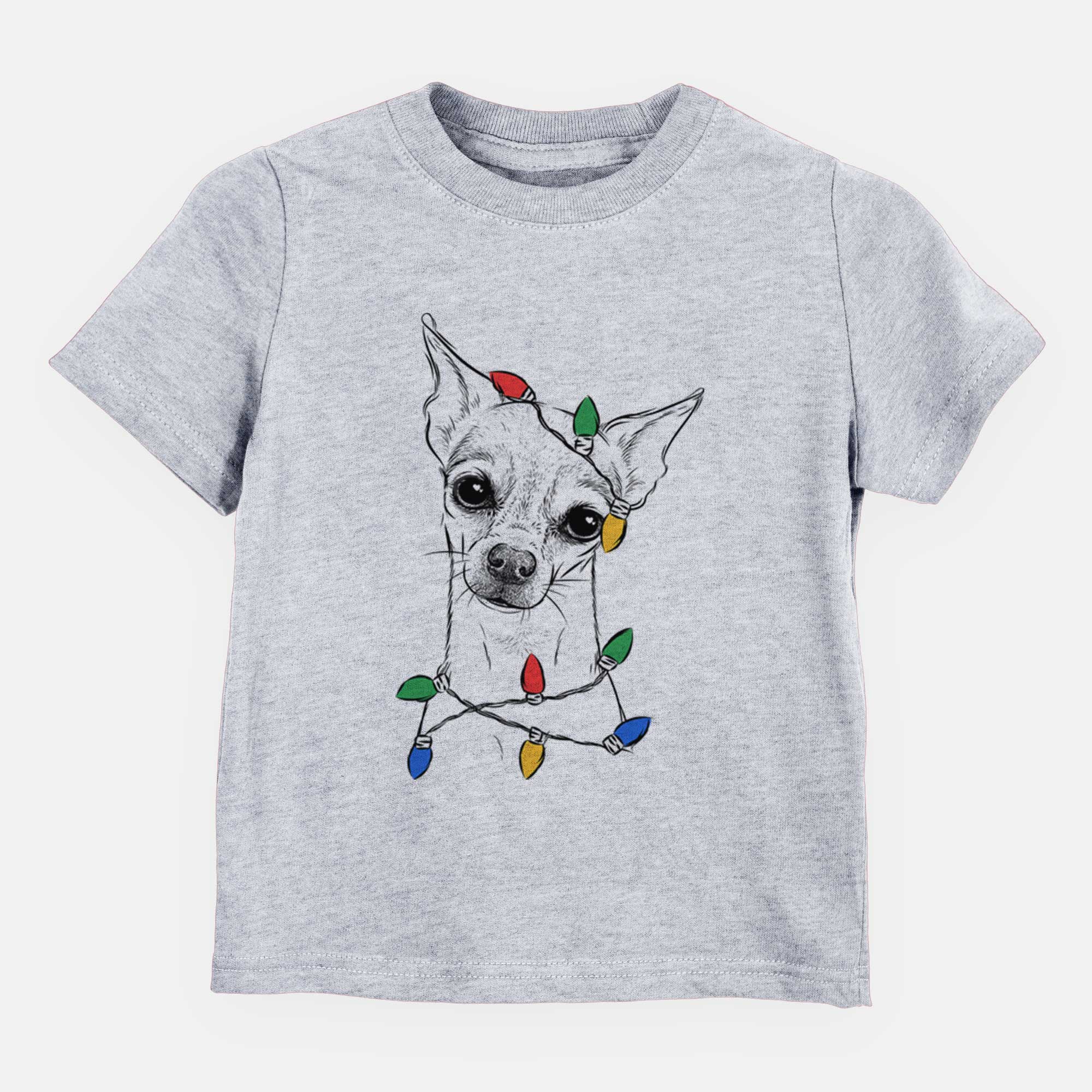 Christmas Lights Emee the Chihuahua - Kids/Youth/Toddler Shirt