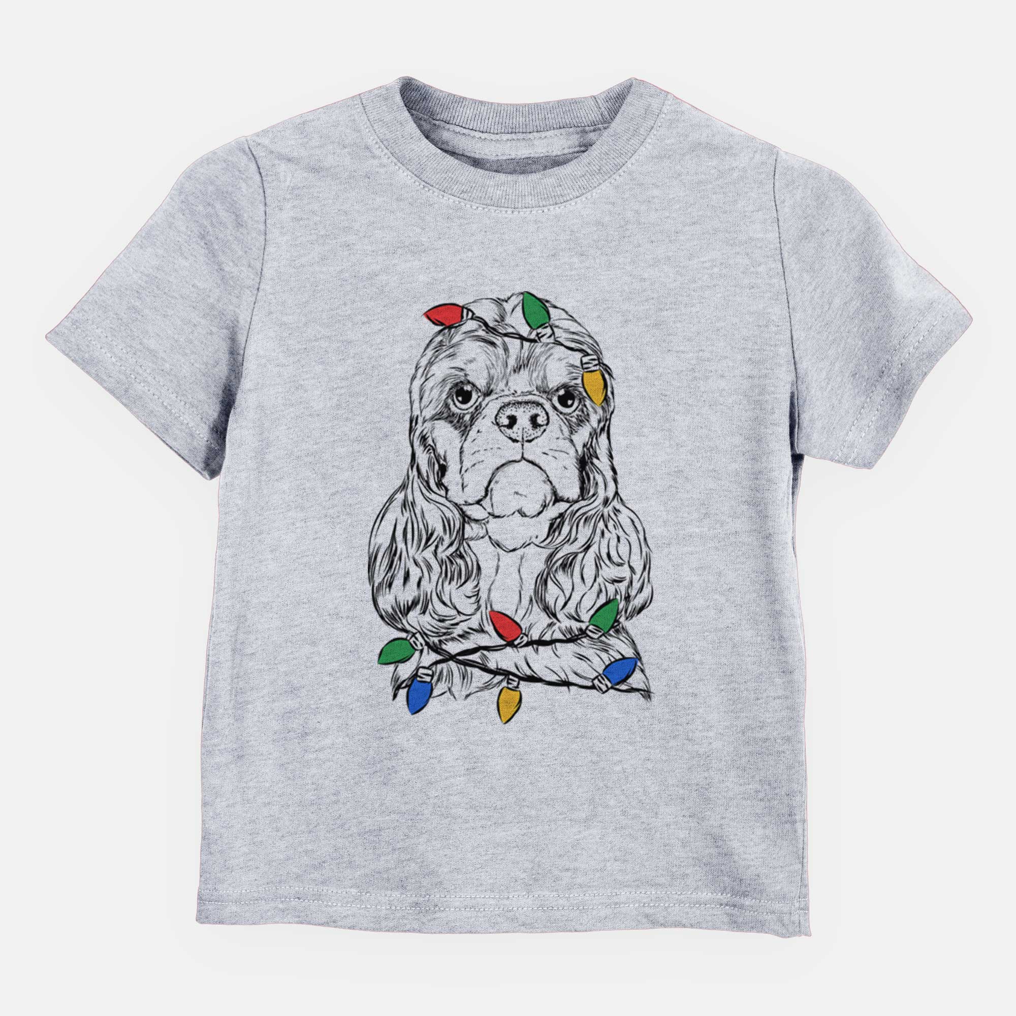 Christmas Lights Emma the Cocker Spaniel - Kids/Youth/Toddler Shirt