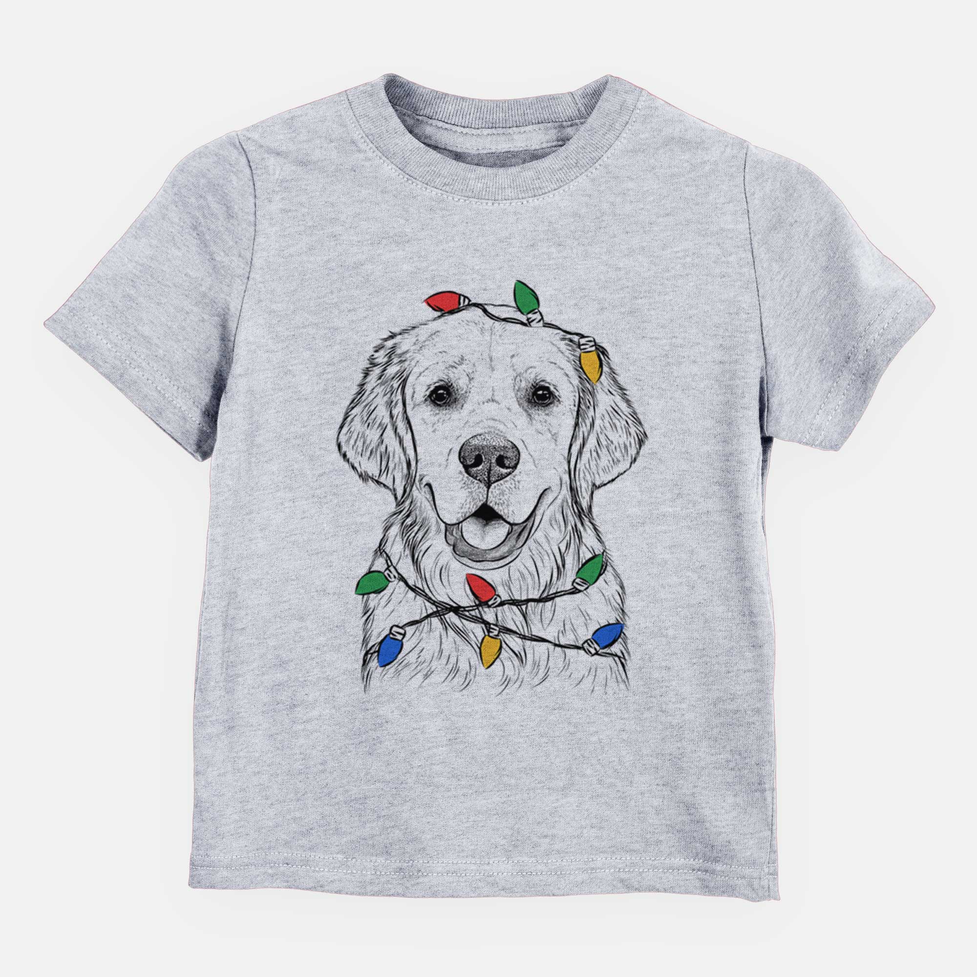 Christmas Lights Emma the Golden Retriever - Kids/Youth/Toddler Shirt