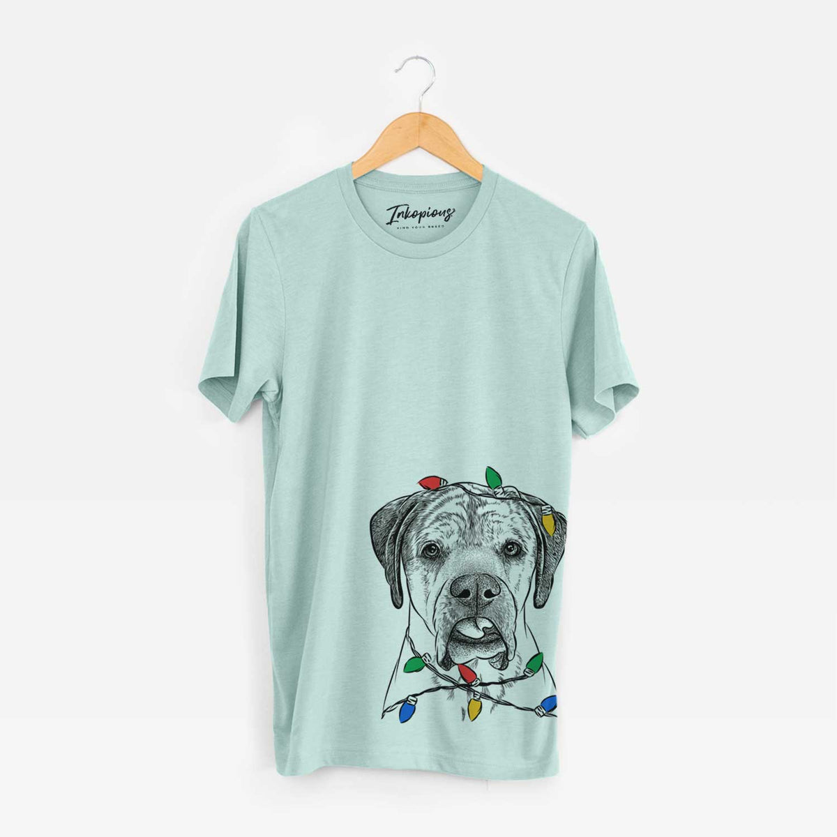 Christmas Lights Emma the English Mastiff - Unisex Crewneck