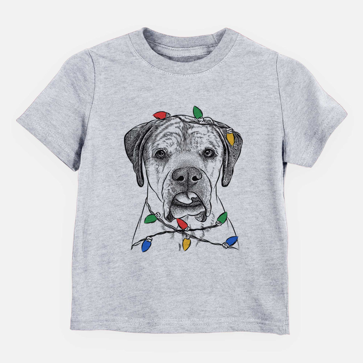 Christmas Lights Emma the English Mastiff - Kids/Youth/Toddler Shirt