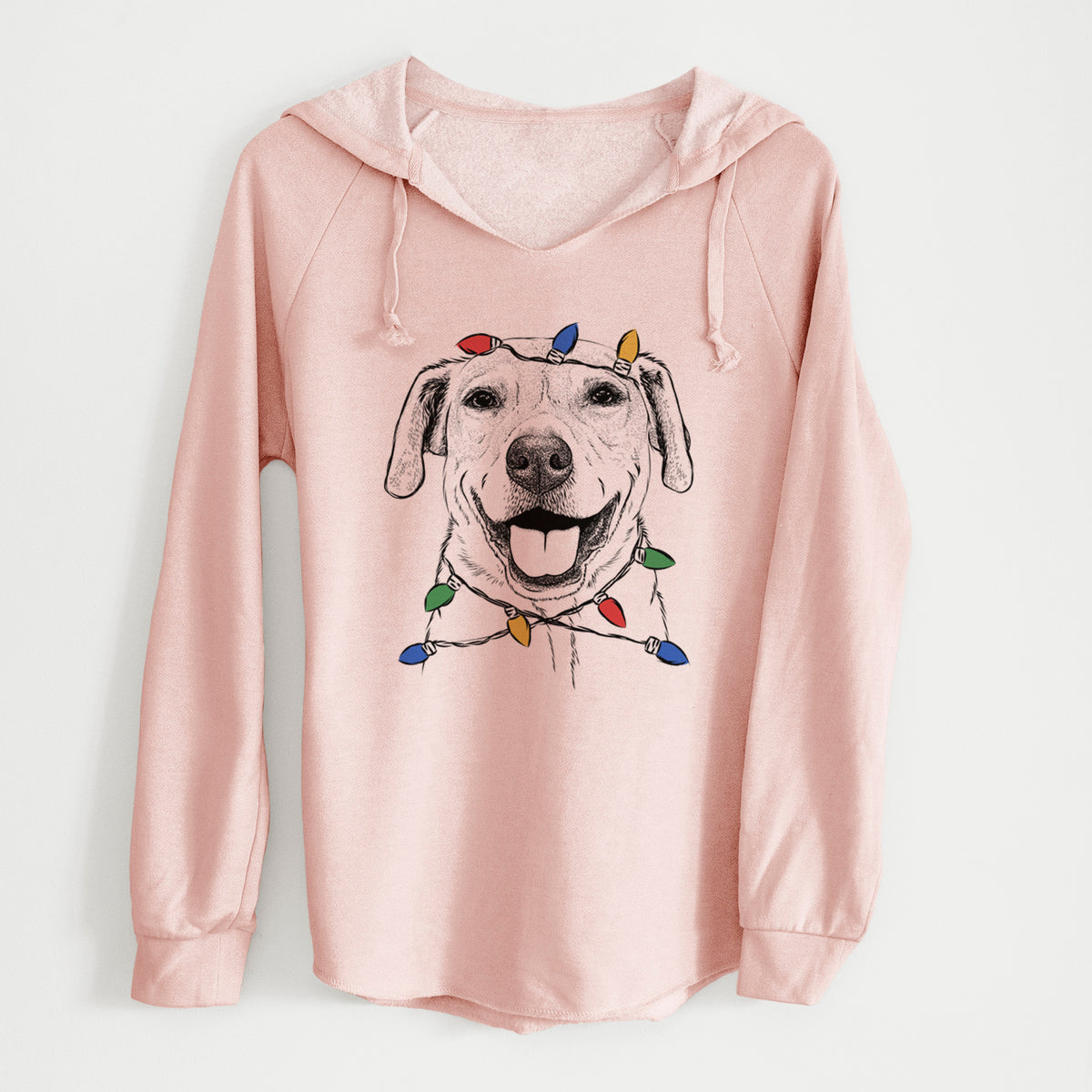 Christmas Lights Ernie the Mixed Breed - Cali Wave Hooded Sweatshirt