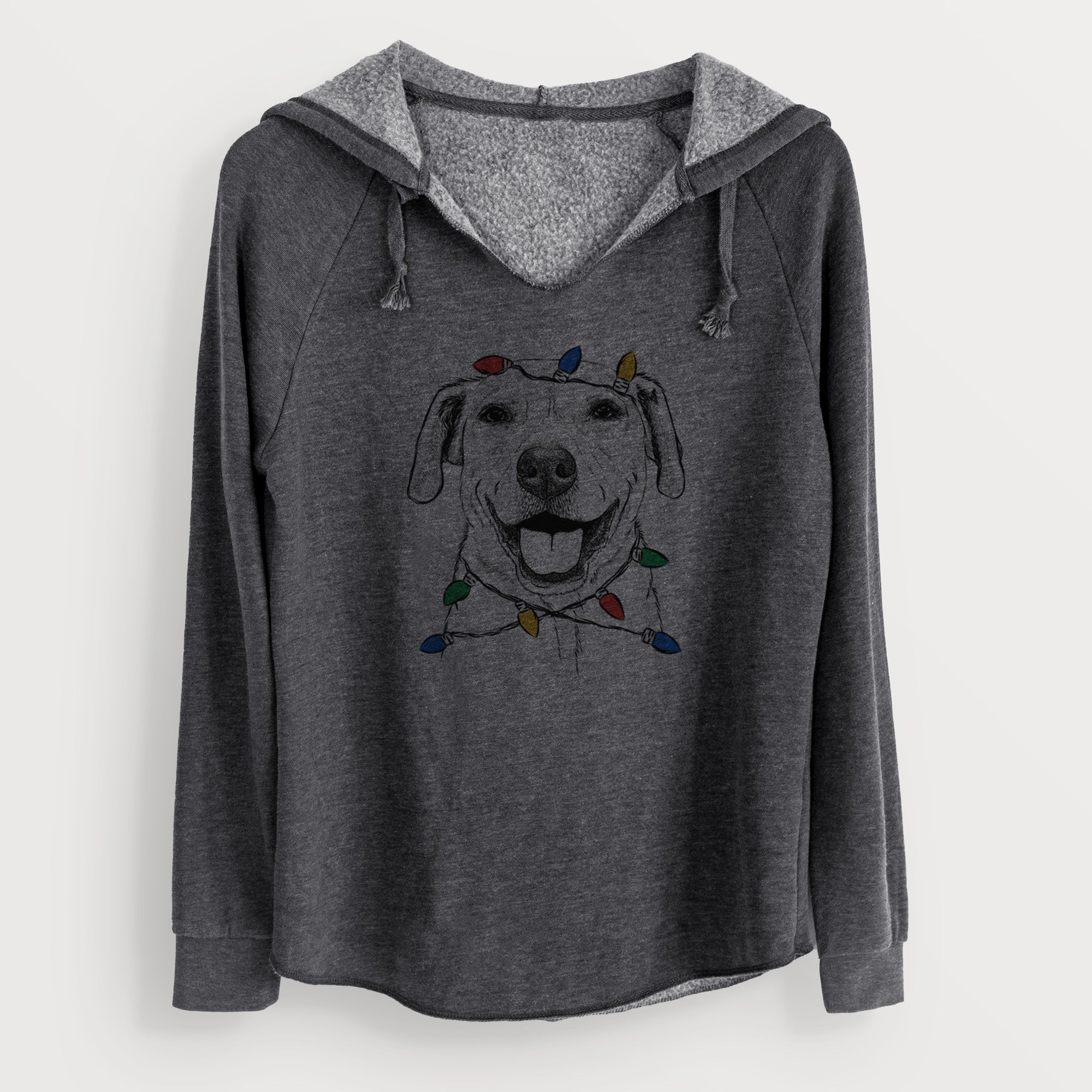 Christmas Lights Ernie the Mixed Breed - Cali Wave Hooded Sweatshirt