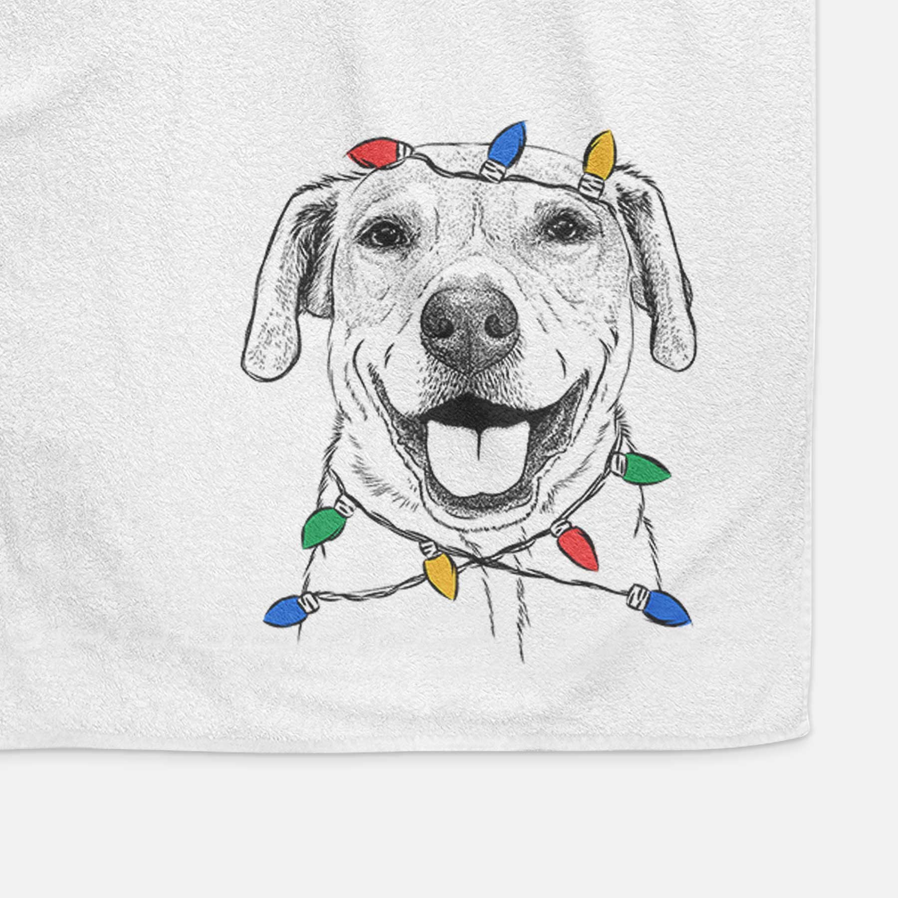 Ernie the Mixed Breed Decorative Hand Towel