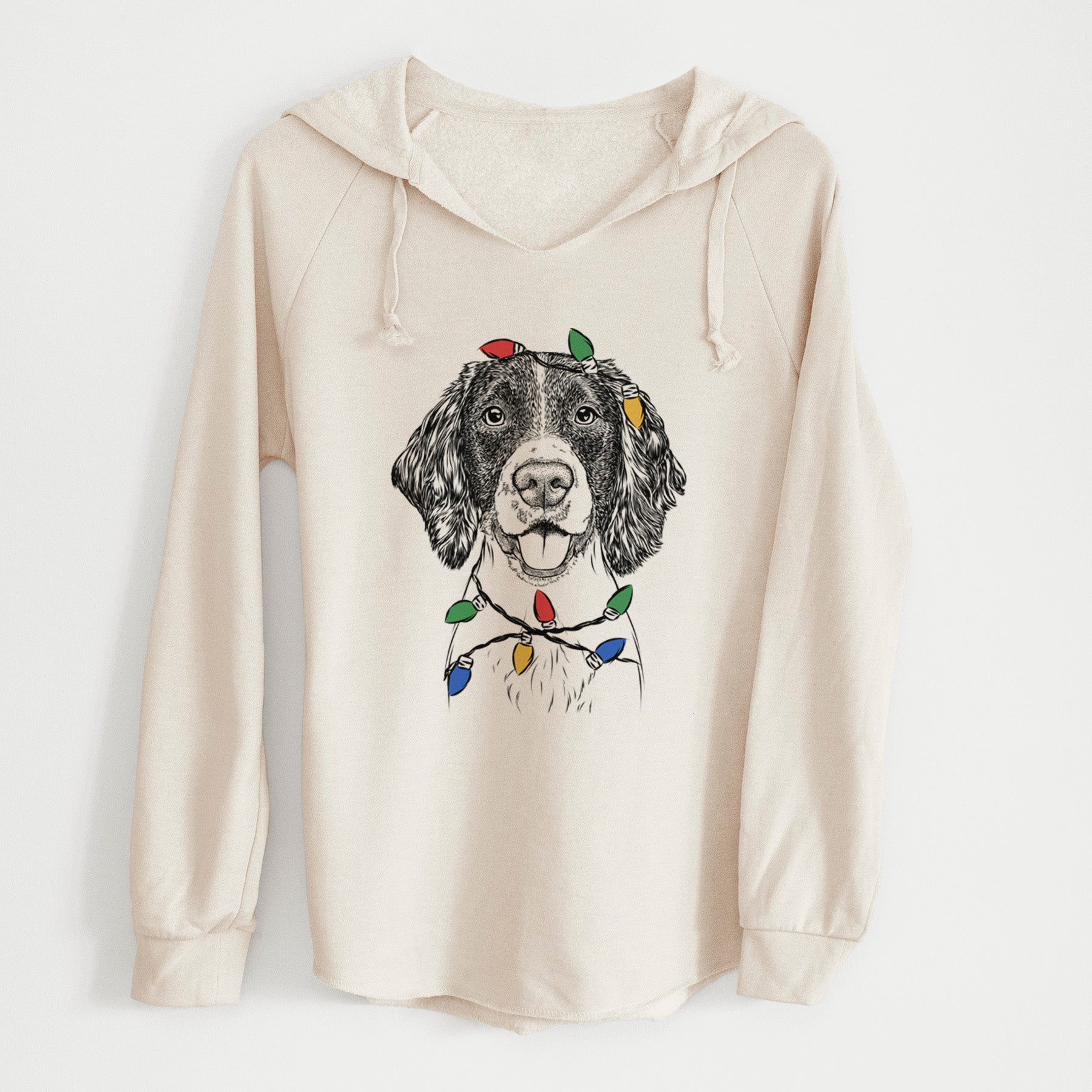 Christmas Lights Ever the English Springer Spaniel - Cali Wave Hooded Sweatshirt