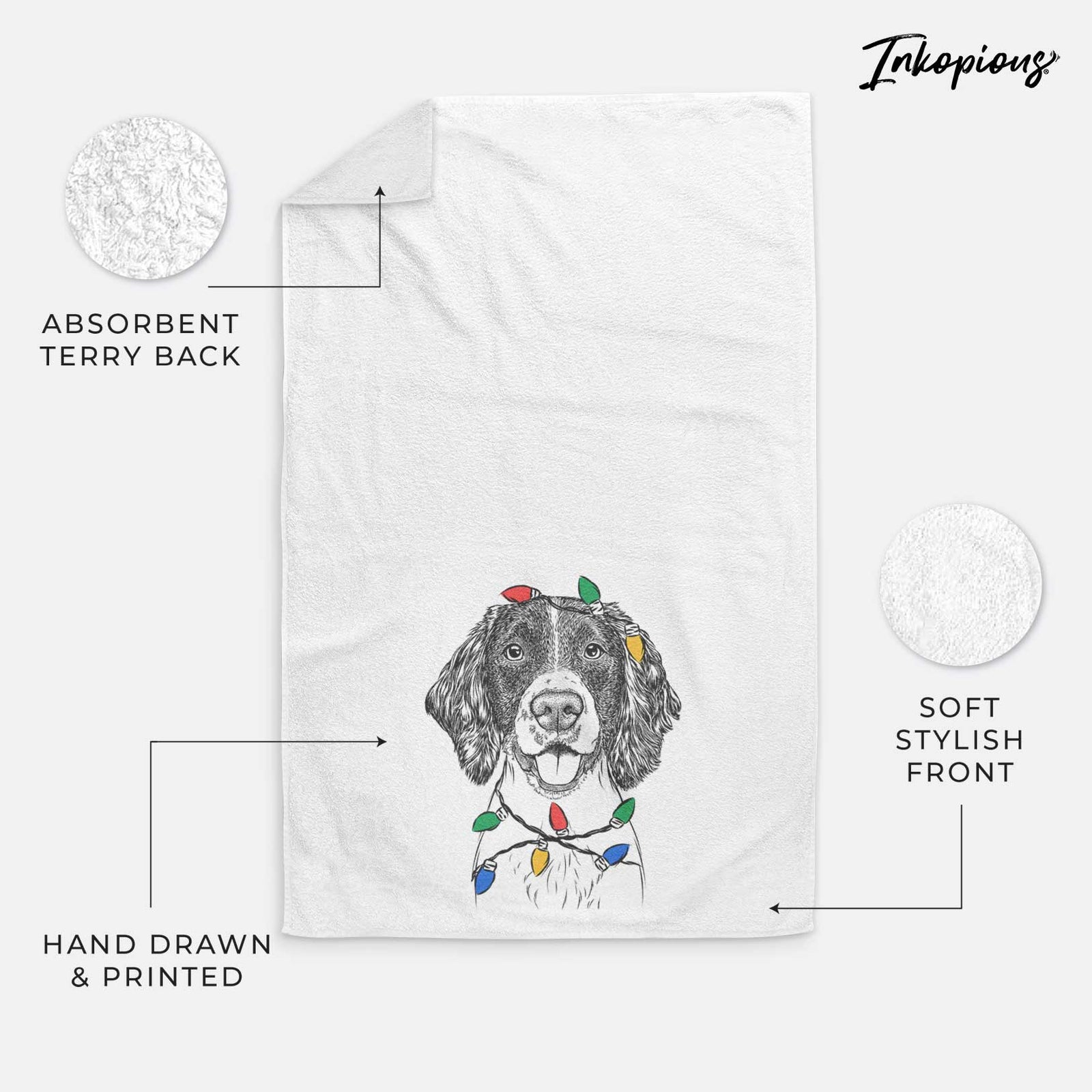 Ever the English Springer Spaniel Decorative Hand Towel