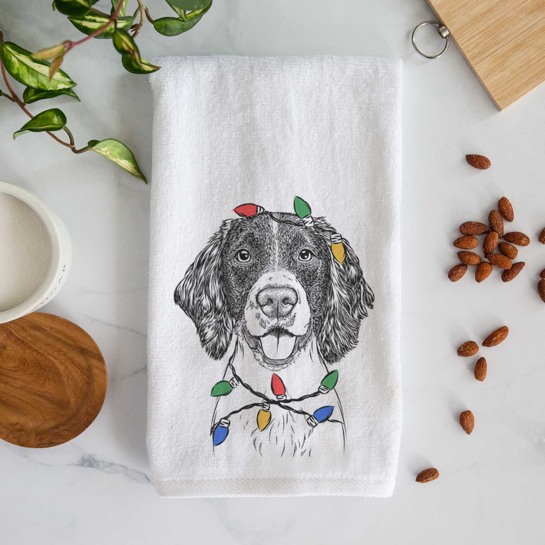 Ever the English Springer Spaniel Decorative Hand Towel