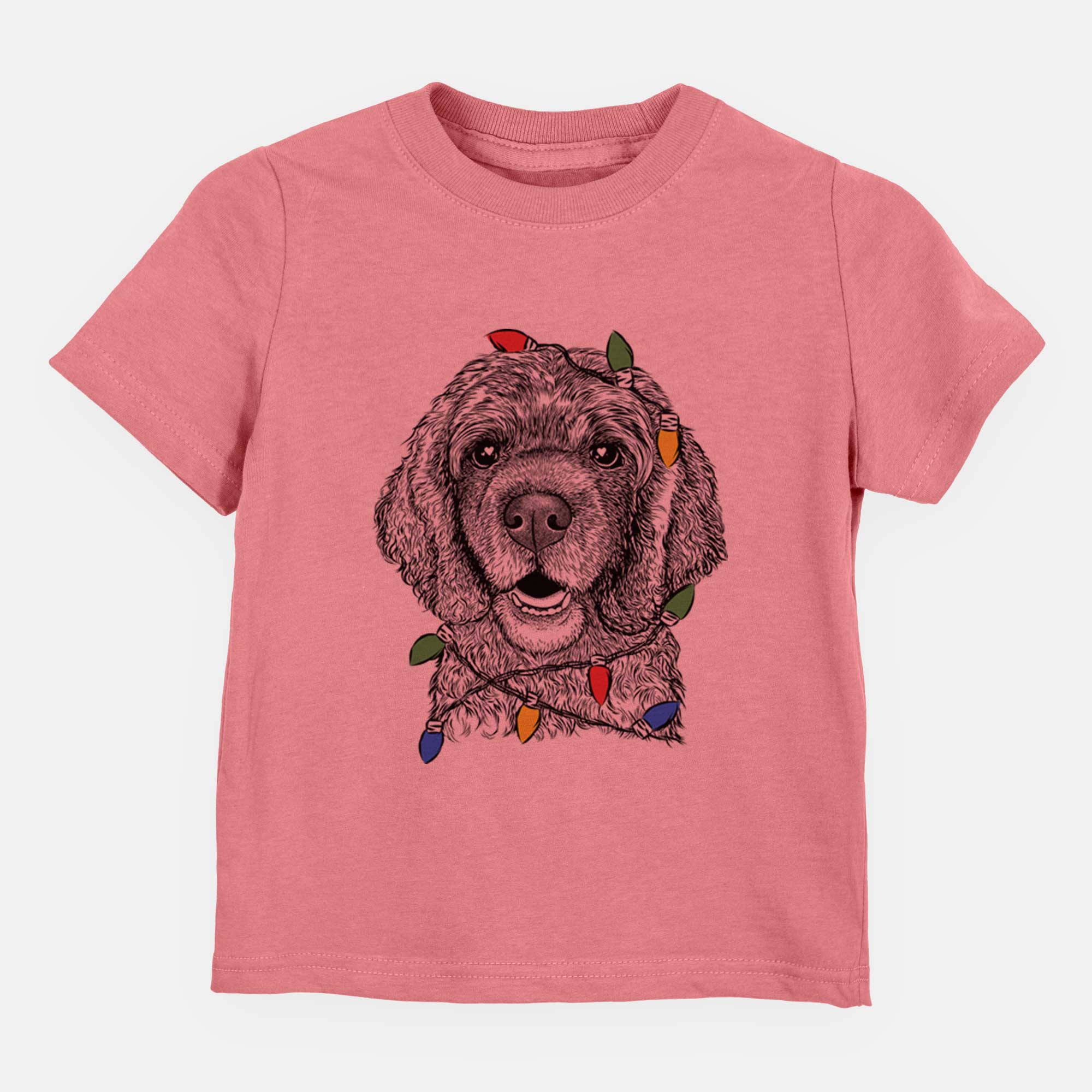 Christmas Lights Fannie Mae the Cocker Spaniel - Kids/Youth/Toddler Shirt