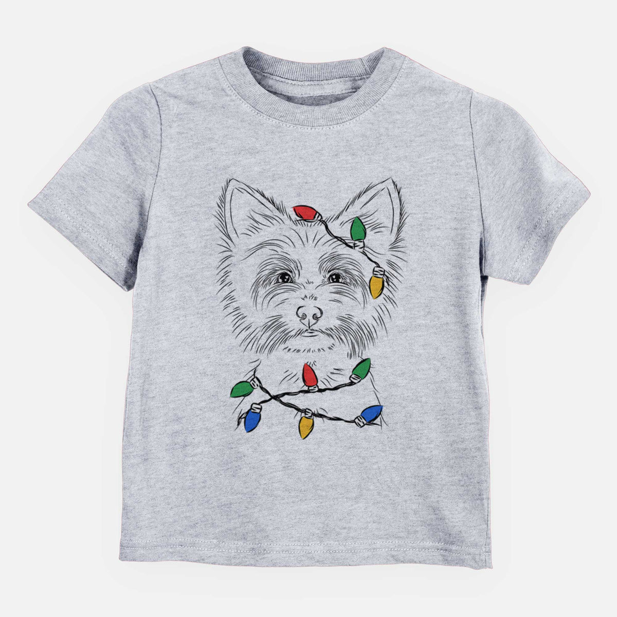 Christmas Lights Farva the Yorkshire Terrier - Kids/Youth/Toddler Shirt
