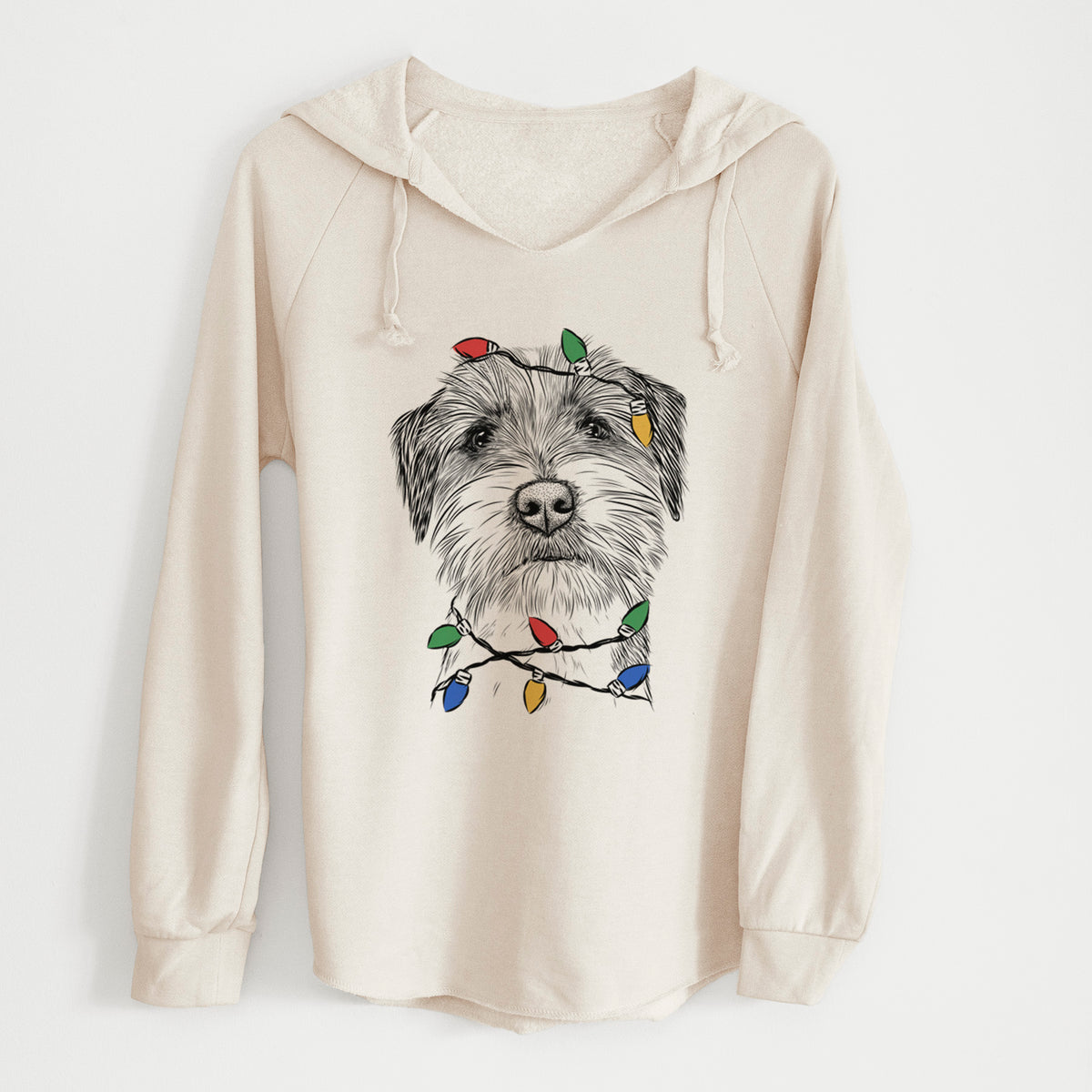 Christmas Lights Feis the Parson Russell Terrier - Cali Wave Hooded Sweatshirt