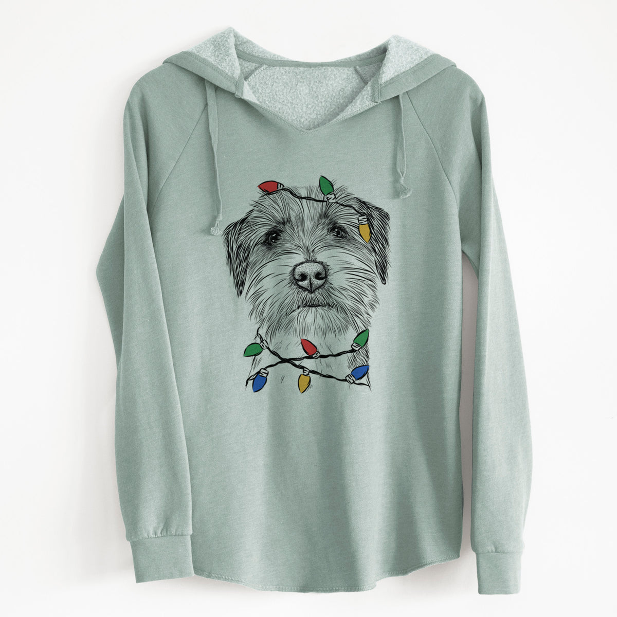 Christmas Lights Feis the Parson Russell Terrier - Cali Wave Hooded Sweatshirt