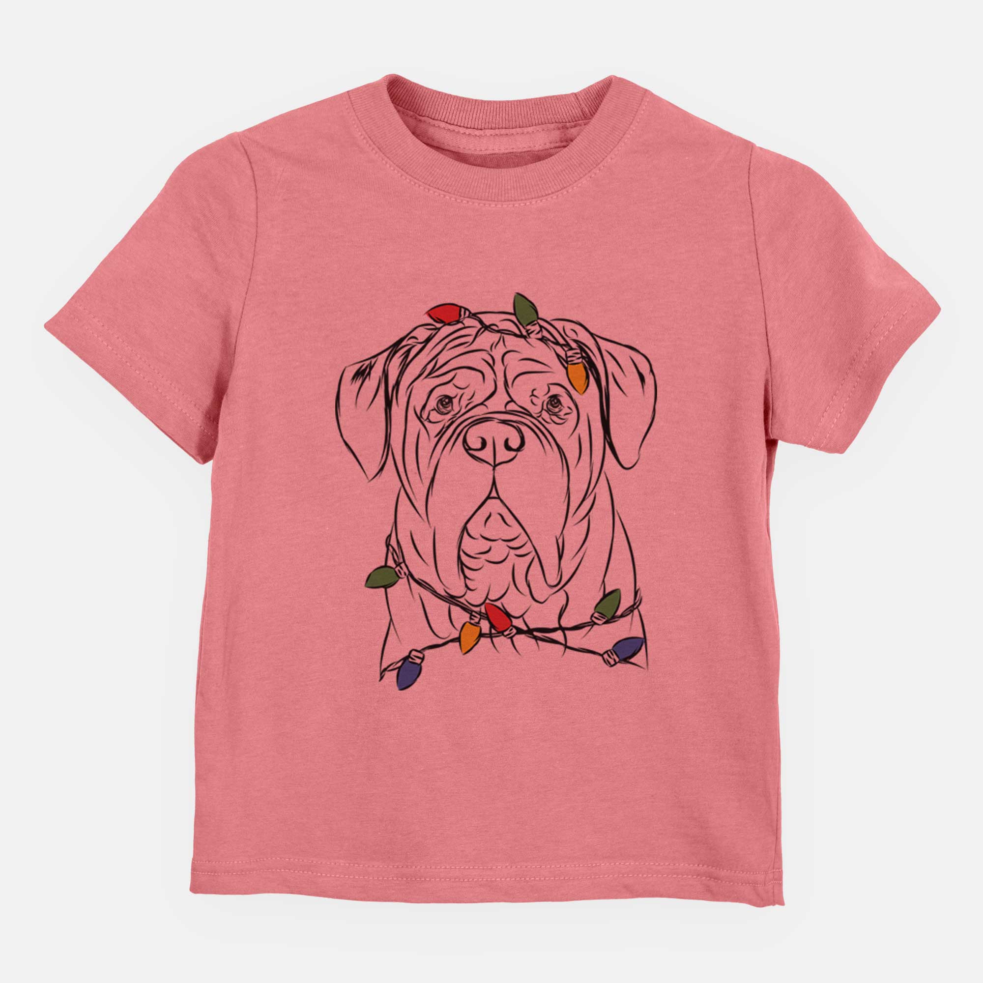 Christmas Lights Felix the Dogue de Bordeaux - Kids/Youth/Toddler Shirt