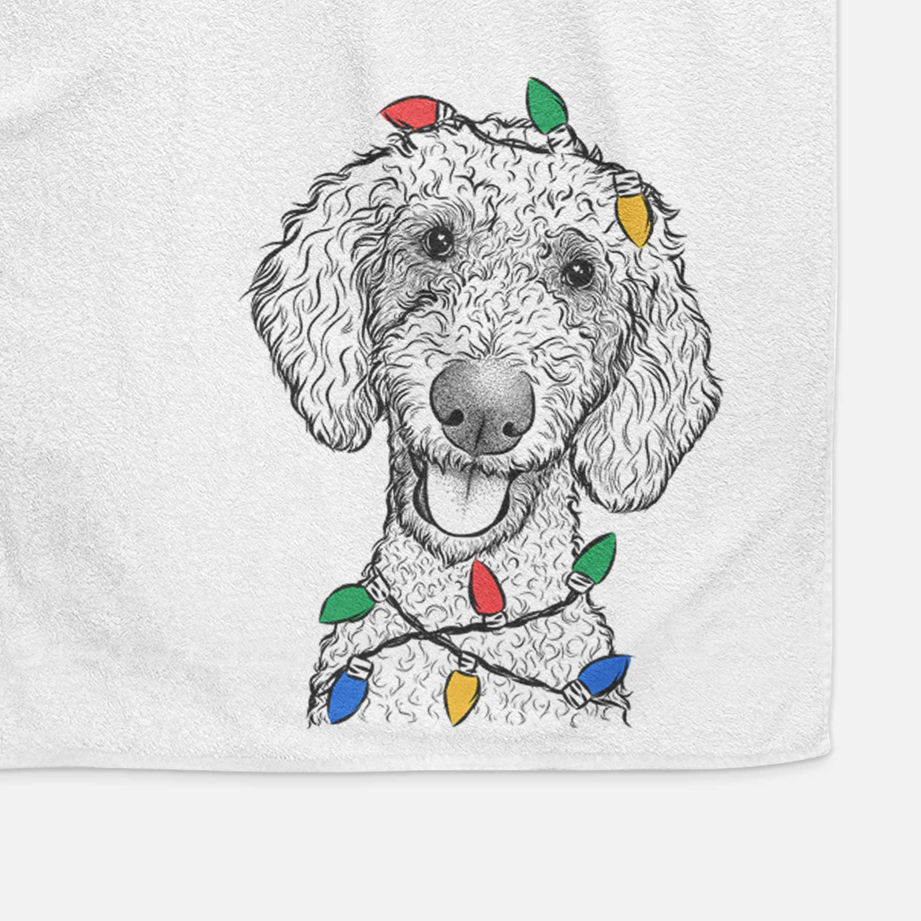 Fenway the Goldendoodle Decorative Hand Towel