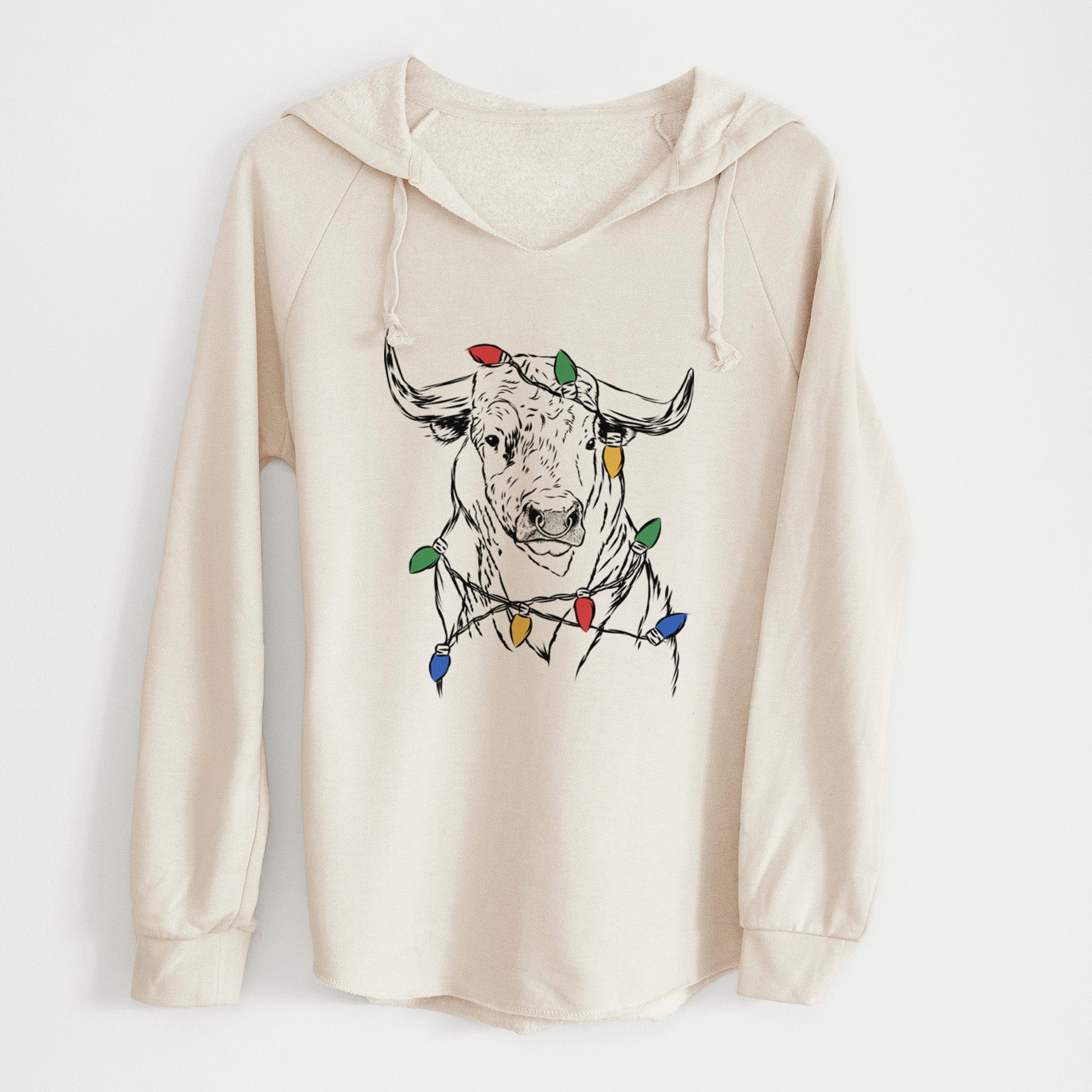 Christmas Lights Ferdinand the Bull - Cali Wave Hooded Sweatshirt