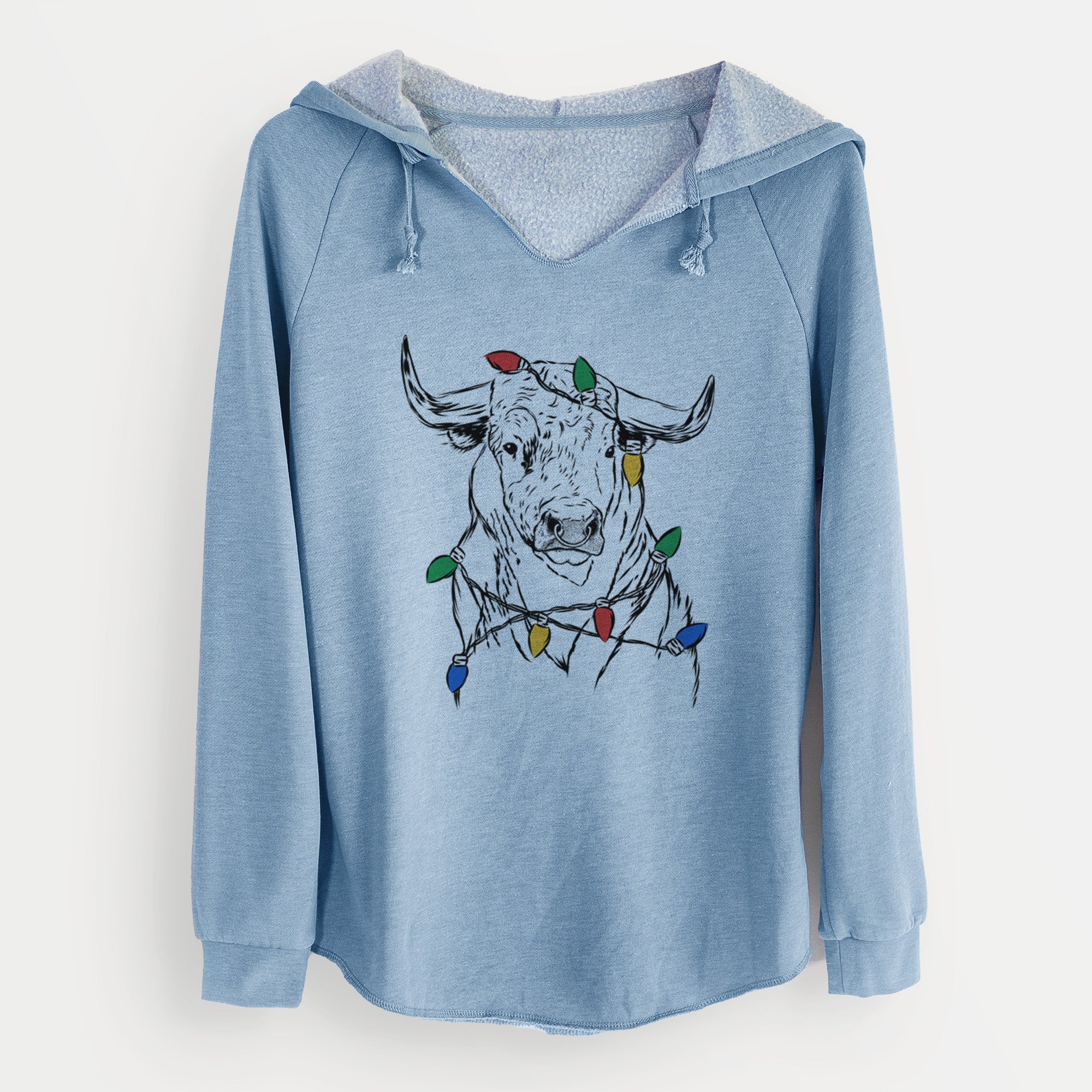 Christmas Lights Ferdinand the Bull - Cali Wave Hooded Sweatshirt