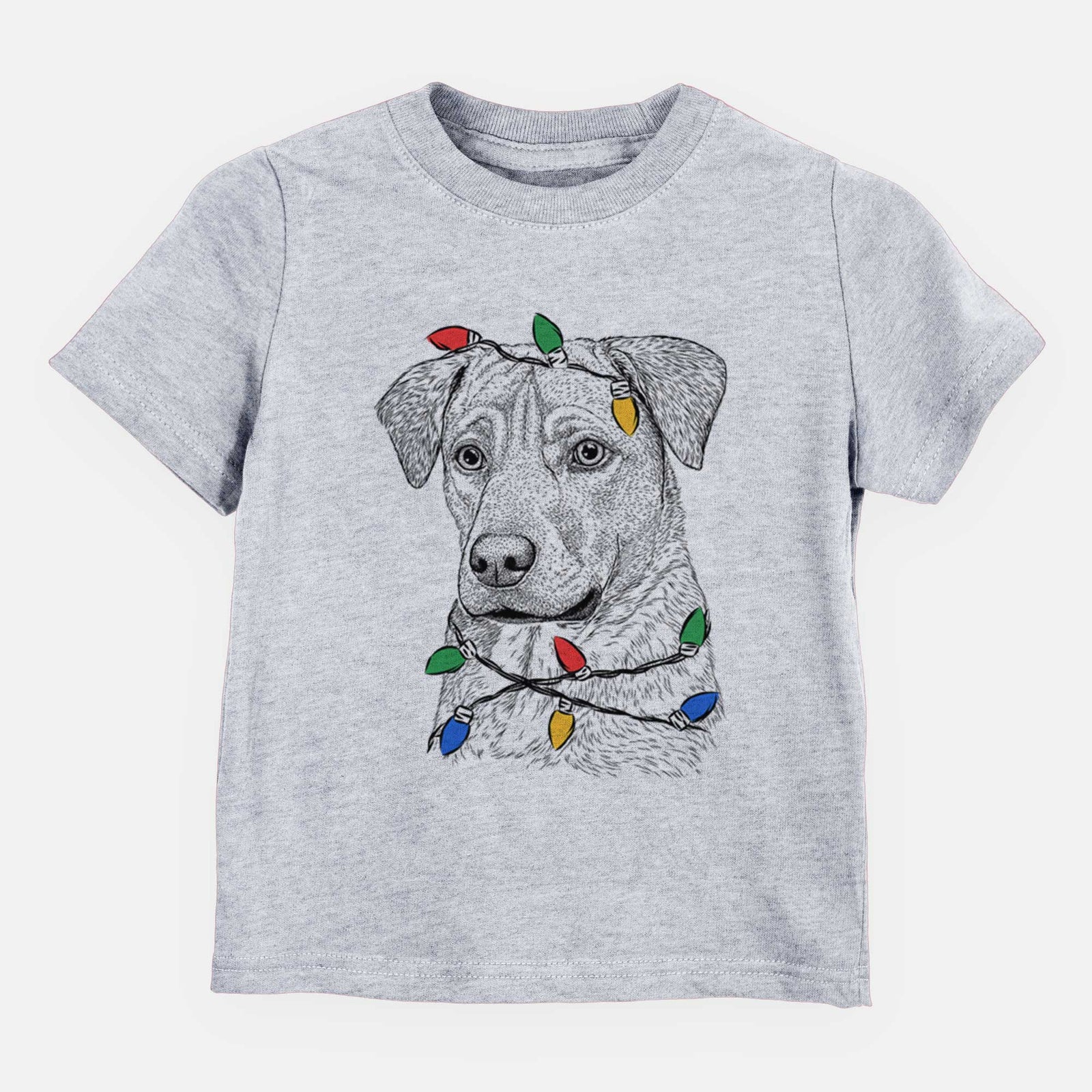 Christmas Lights Feta the Mixed Breed - Kids/Youth/Toddler Shirt