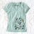 Christmas Lights Fibi the Spitz - Women's V-neck Shirt