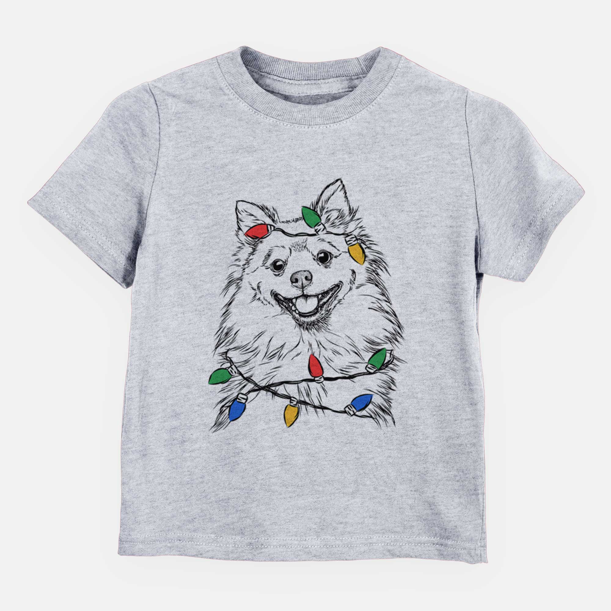 Christmas Lights Fibi the Spitz - Kids/Youth/Toddler Shirt