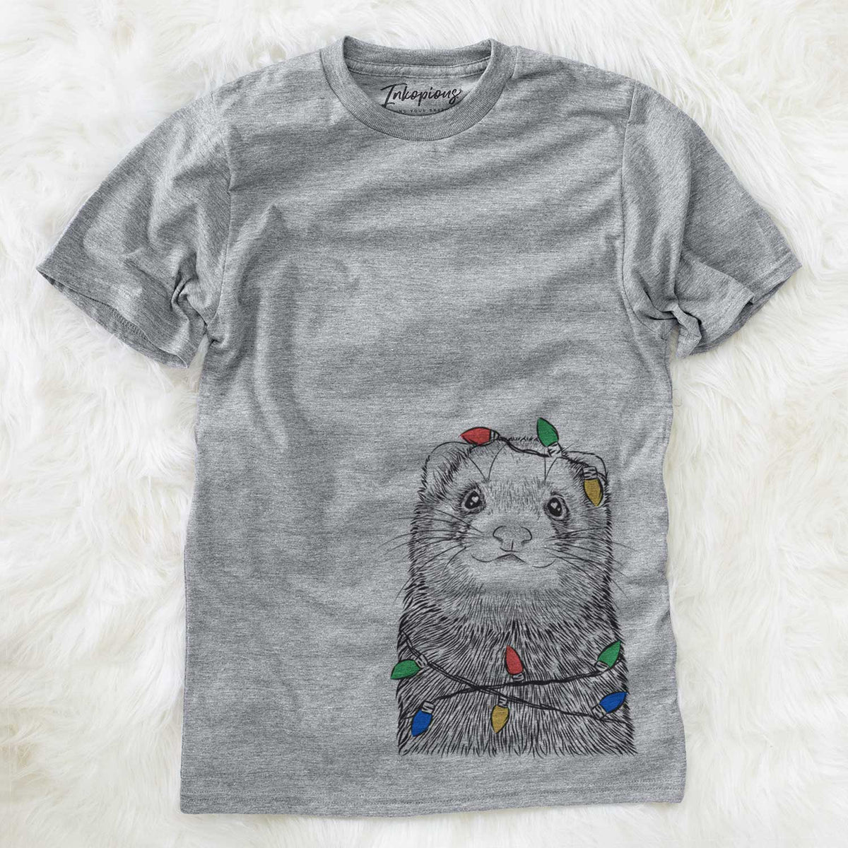 Christmas Lights Fig the Ferret - Unisex Crewneck