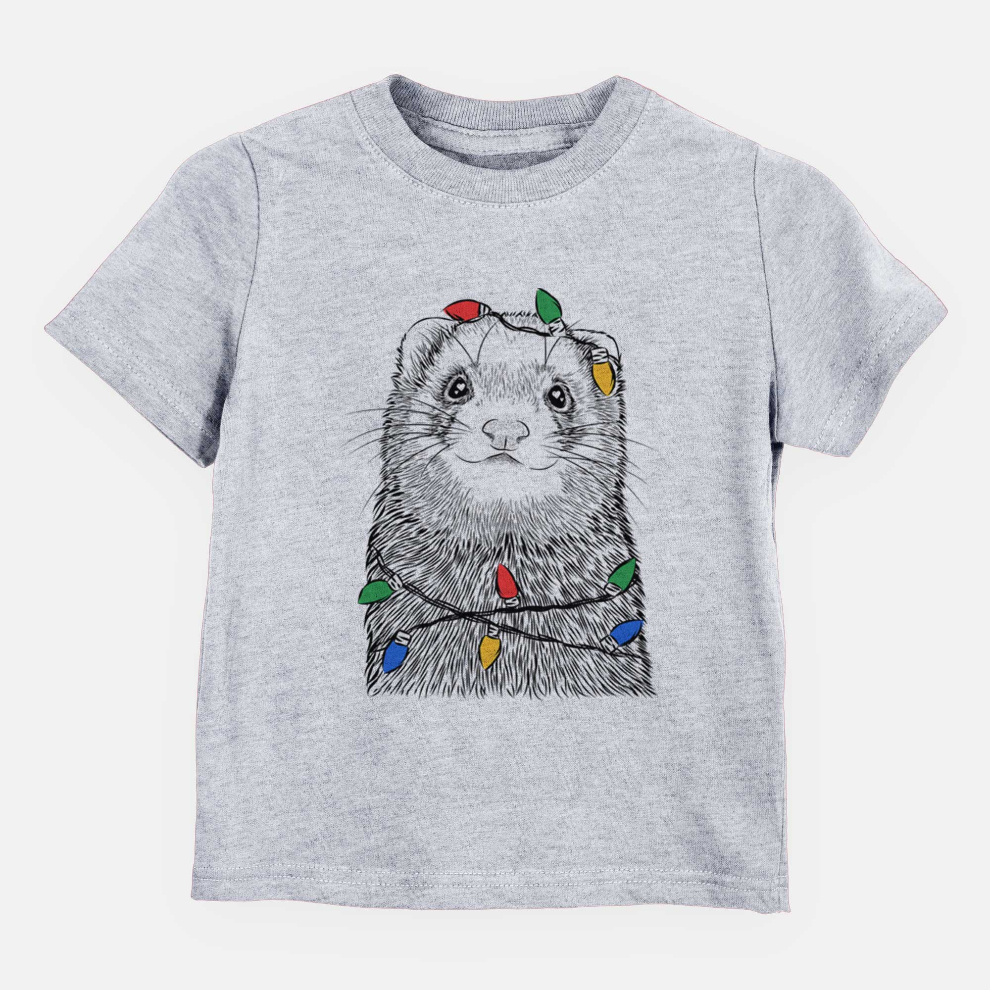 Christmas Lights Fig the Ferret - Kids/Youth/Toddler Shirt