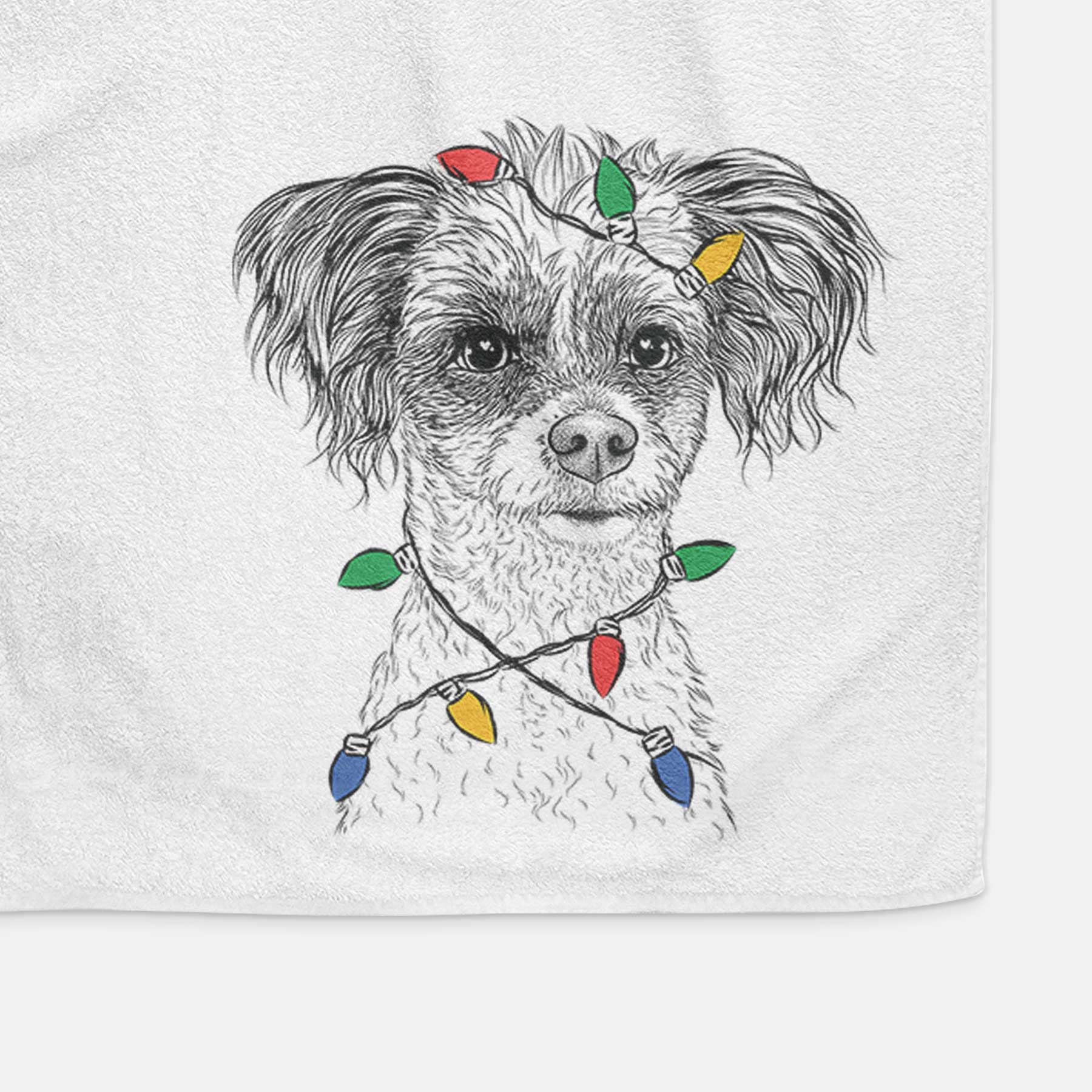 Finley the Papillon Mix Decorative Hand Towel