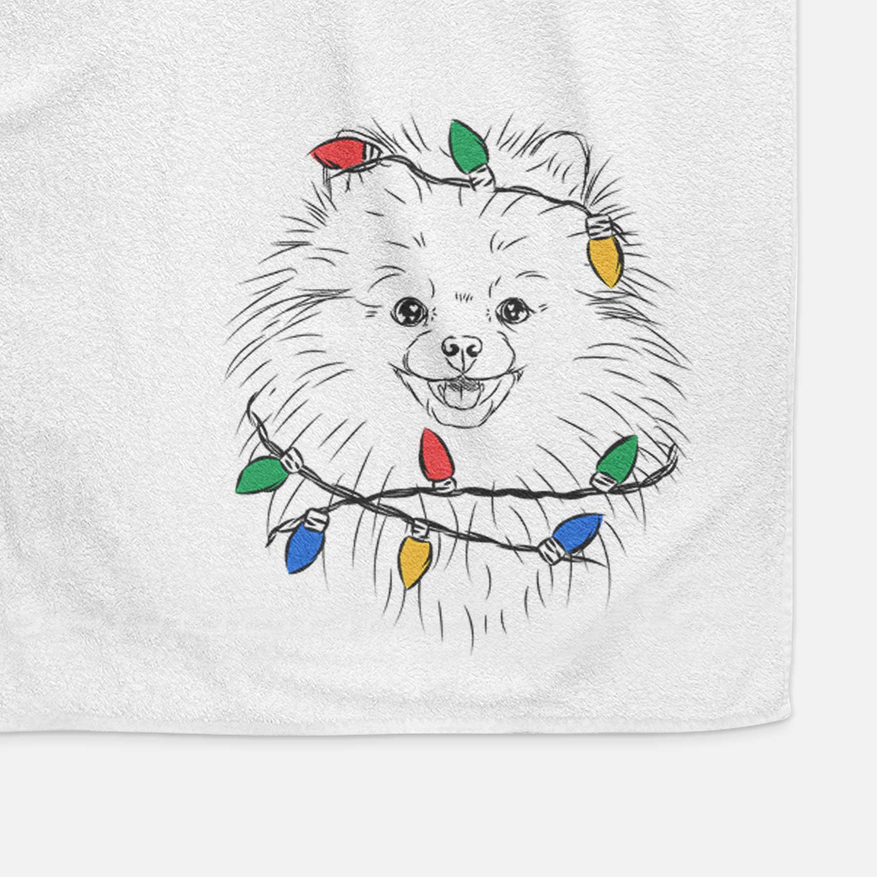 Finn the Pomeranian Decorative Hand Towel