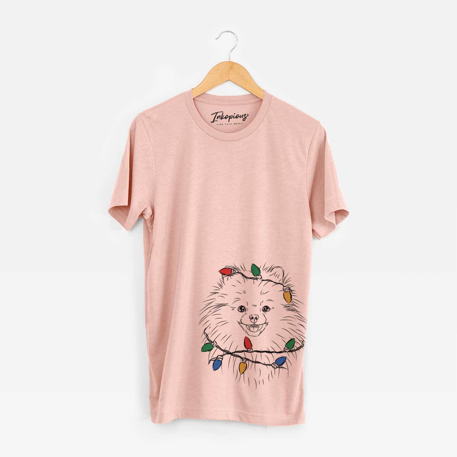 Christmas Lights Finn the Pomeranian - Unisex Crewneck