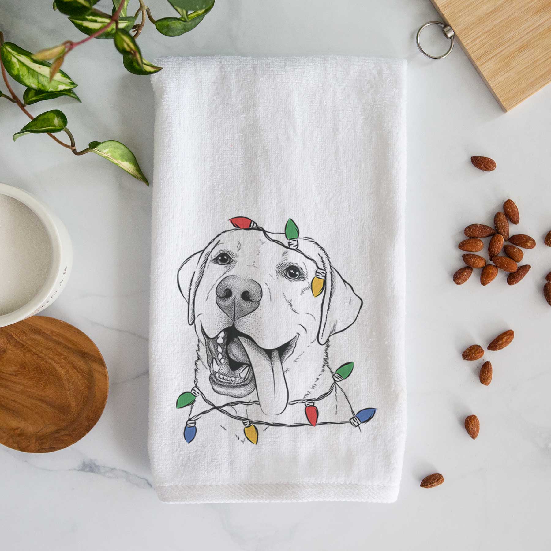 Finn the Labrador Retriever Decorative Hand Towel