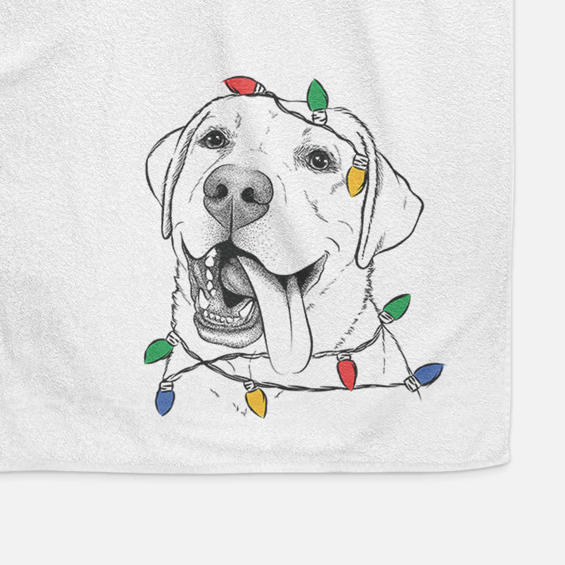 Finn the Labrador Retriever Decorative Hand Towel