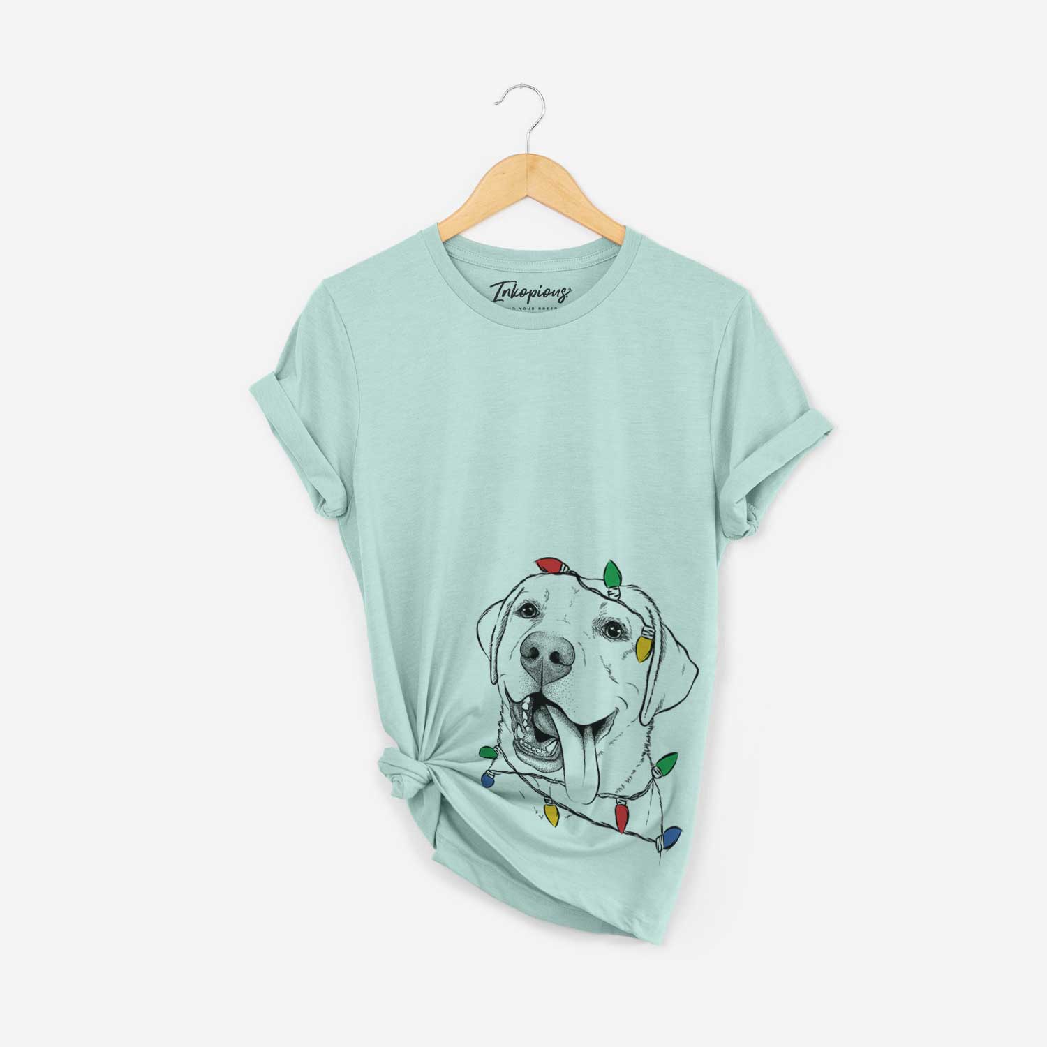 Christmas Lights Finn the Labrador Retriever - Unisex Crewneck