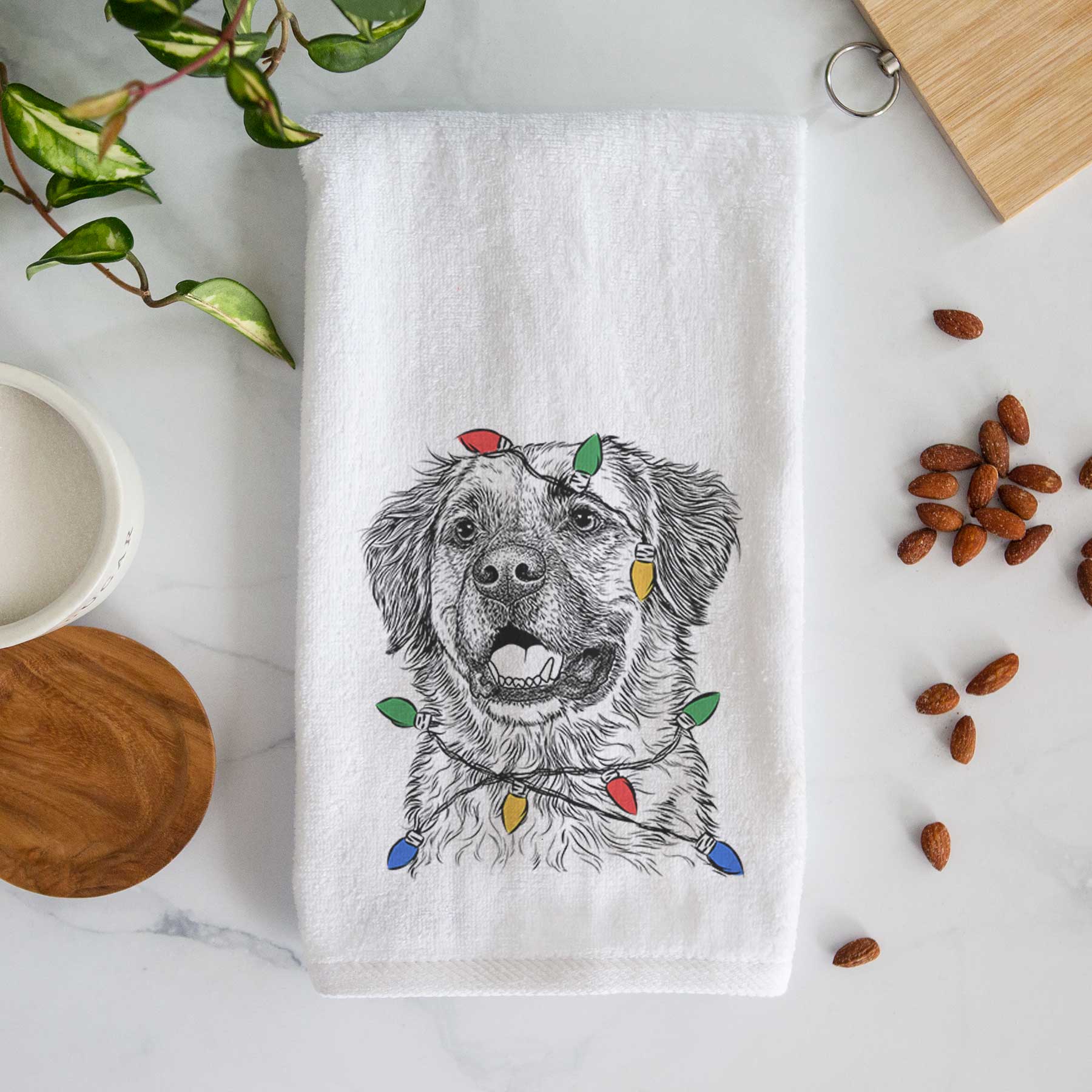 Finn the Mixed Breed Decorative Hand Towel