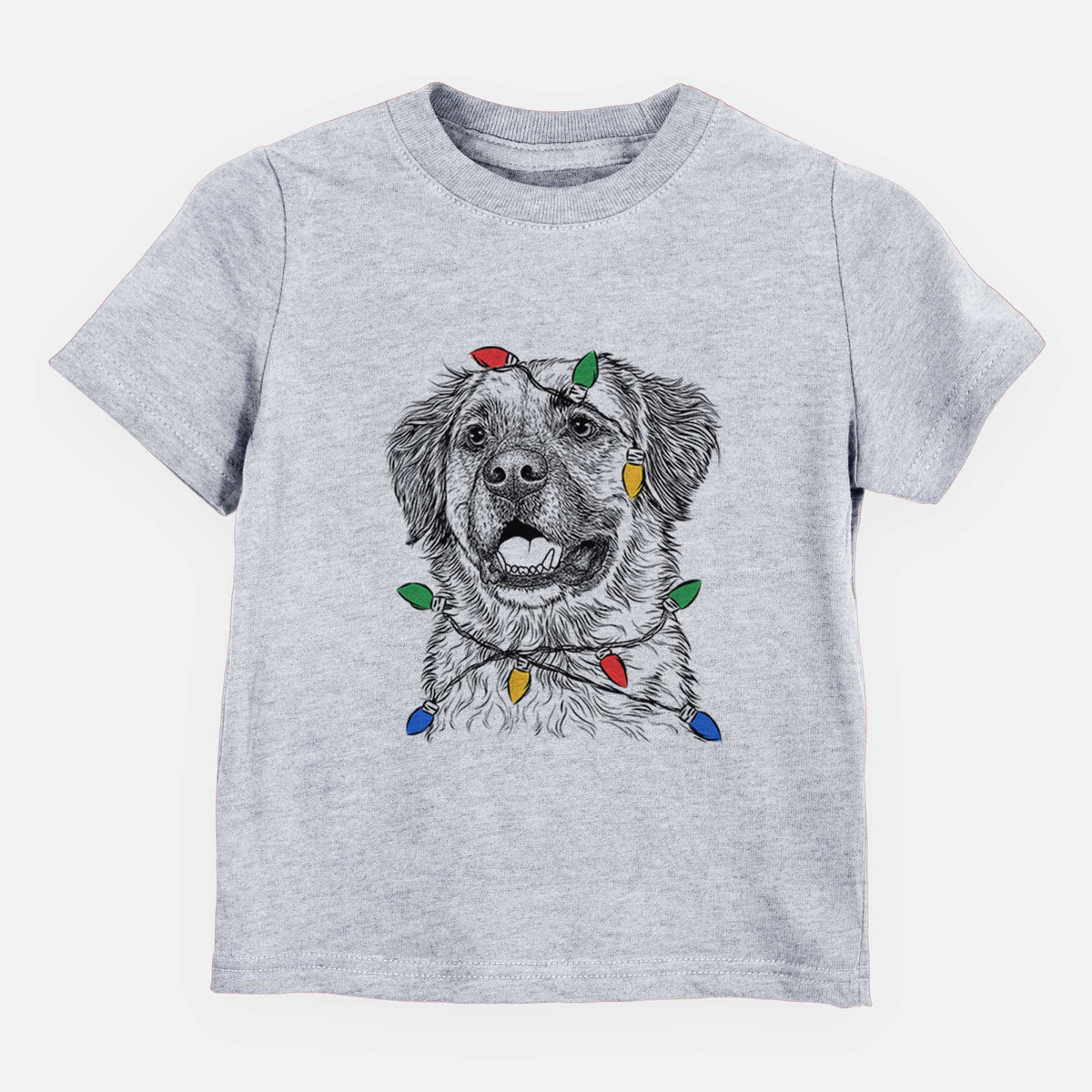 Christmas Lights Finn the Mixed Breed - Kids/Youth/Toddler Shirt