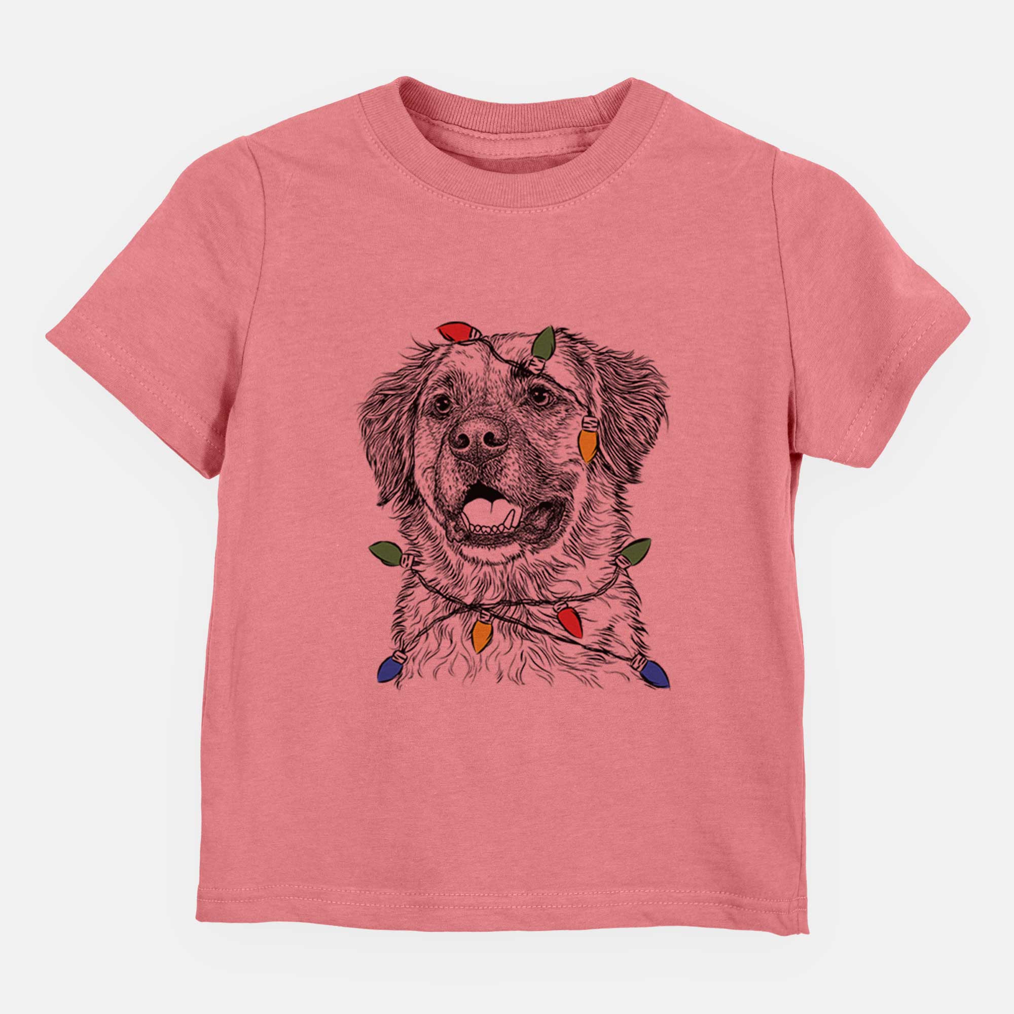 Christmas Lights Finn the Mixed Breed - Kids/Youth/Toddler Shirt