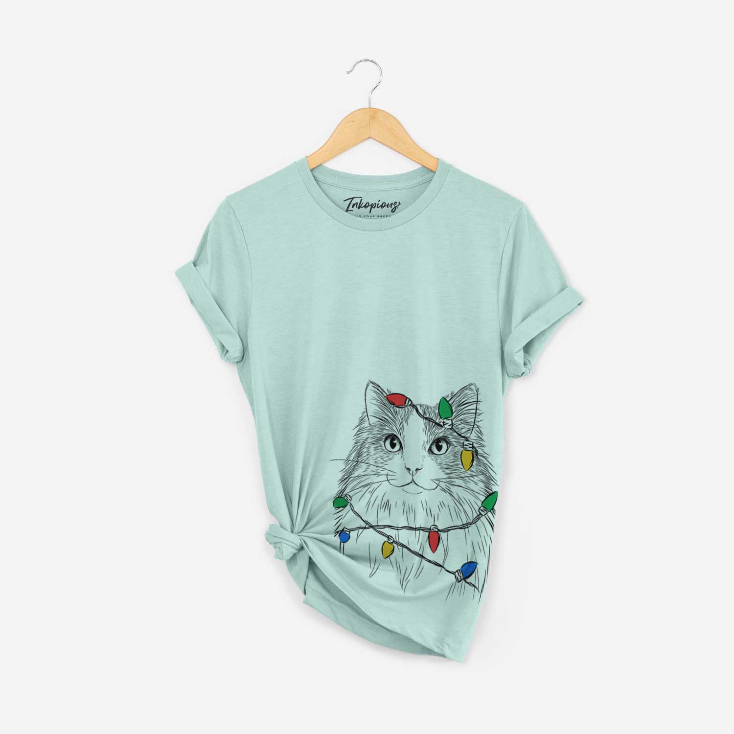 Christmas Lights Fiona the Ragdoll Cat - Unisex Crewneck