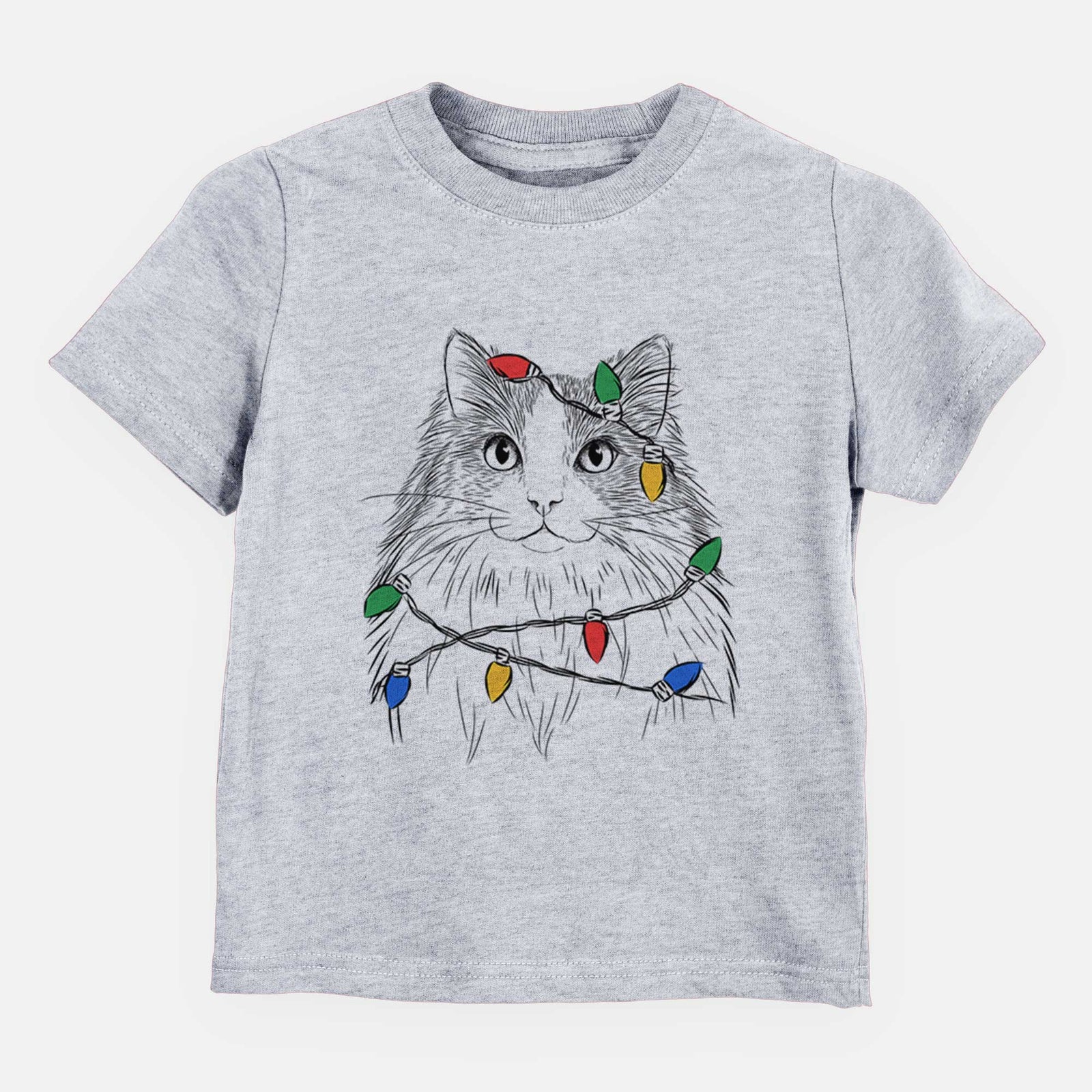 Christmas Lights Fiona the Ragdoll Cat - Kids/Youth/Toddler Shirt