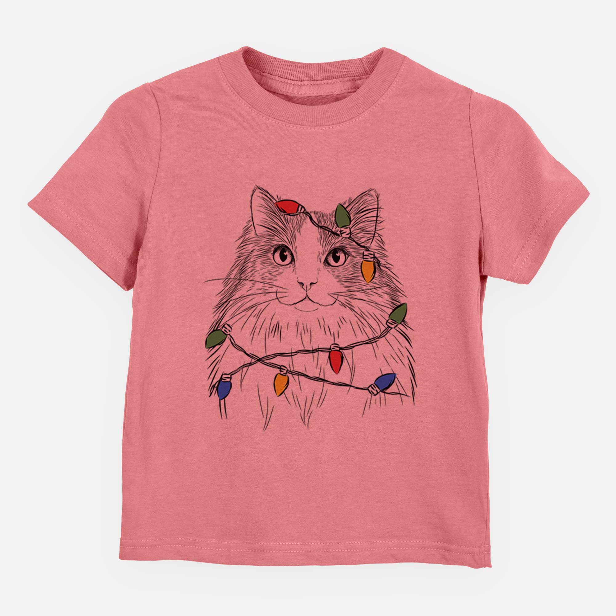 Christmas Lights Fiona the Ragdoll Cat - Kids/Youth/Toddler Shirt