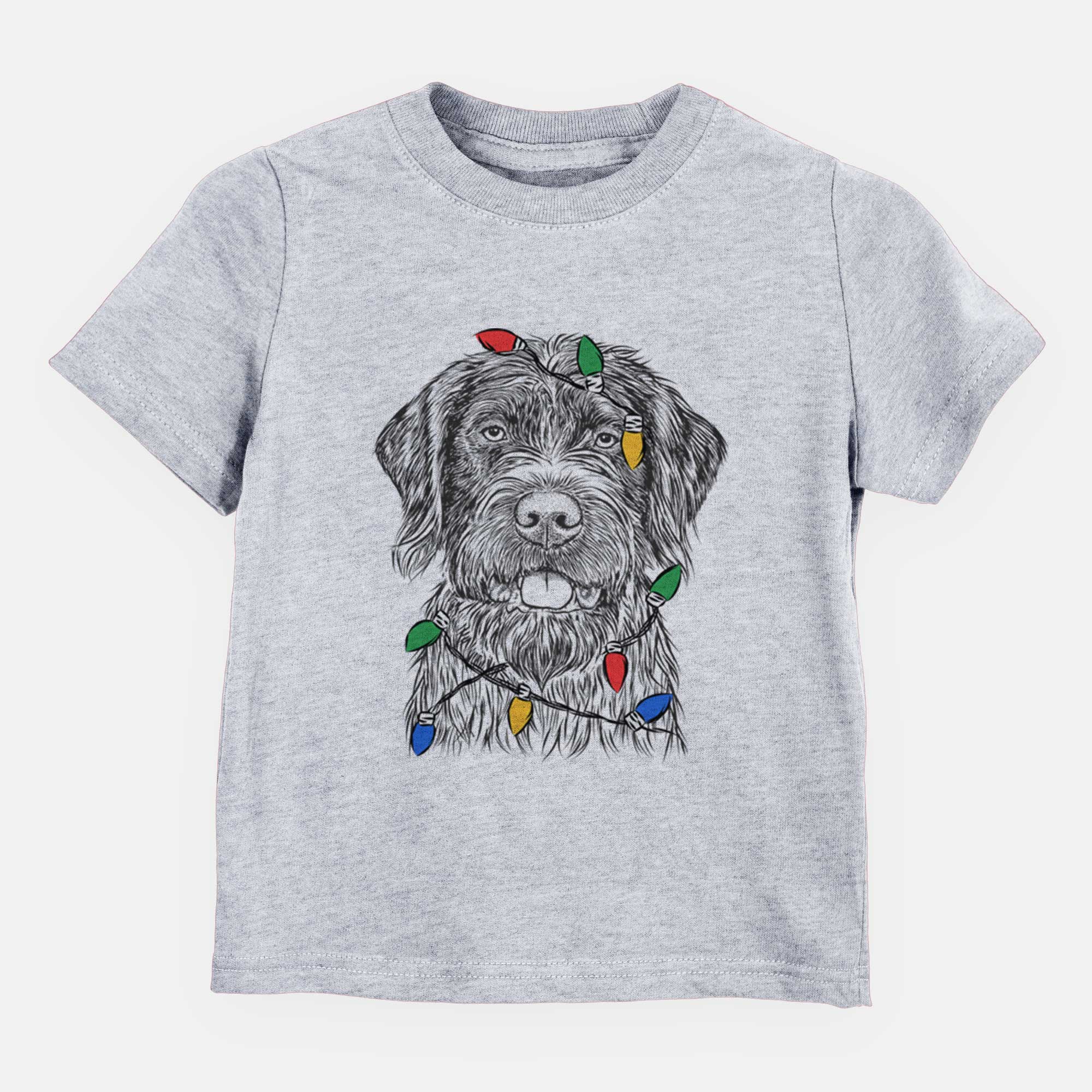 Christmas Lights Fletcher the Wirehaired Pointing Griffon - Kids/Youth/Toddler Shirt