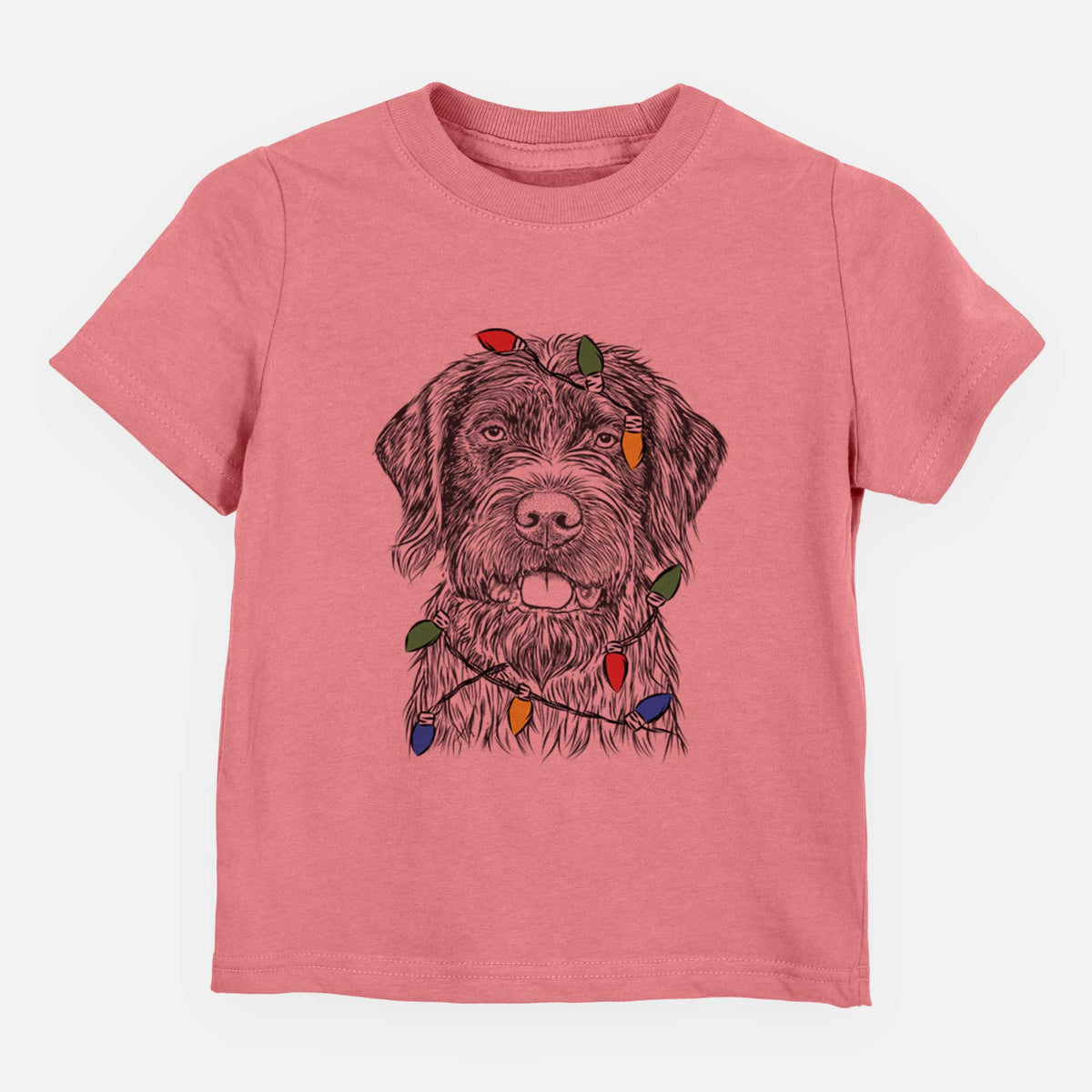 Christmas Lights Fletcher the Wirehaired Pointing Griffon - Kids/Youth/Toddler Shirt