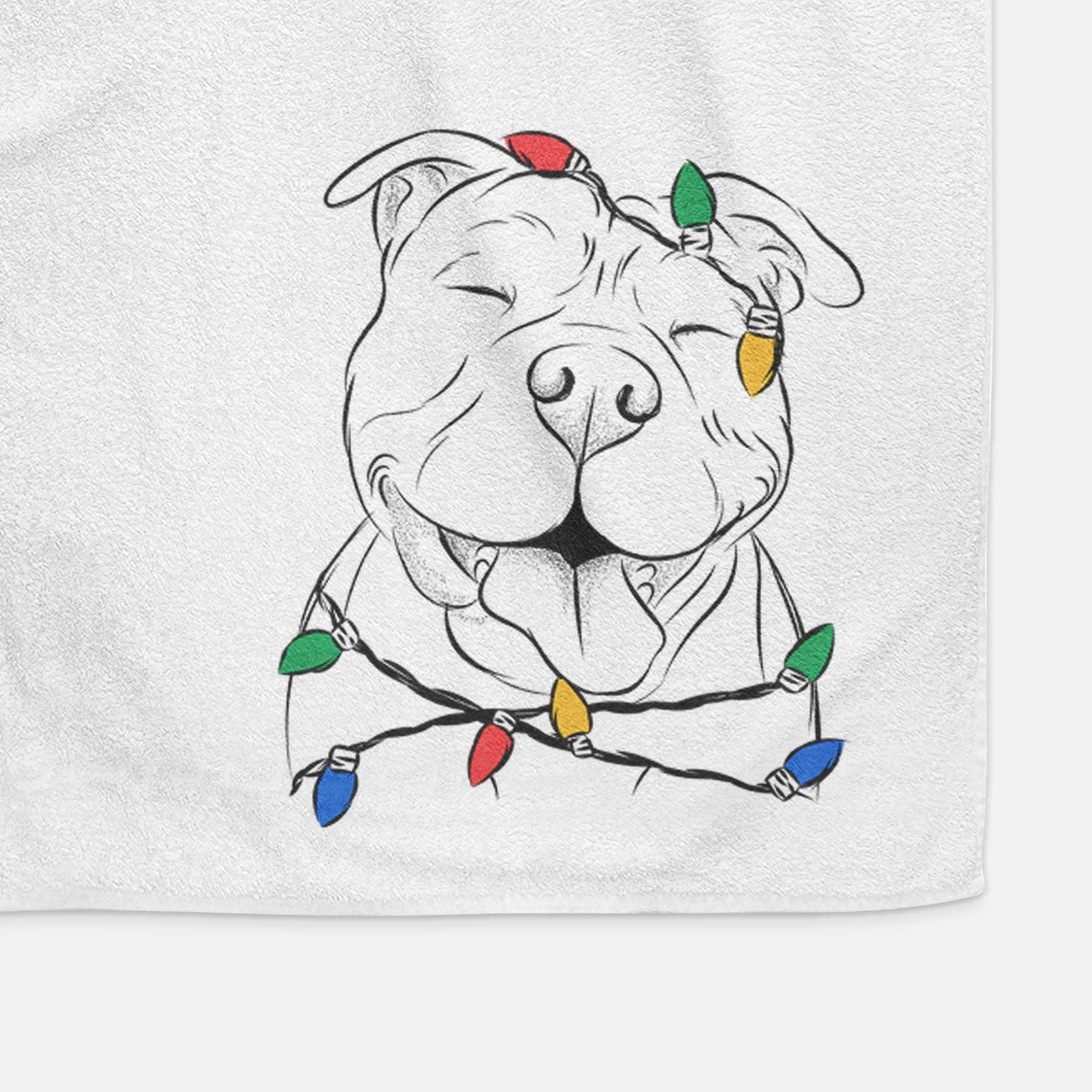 Floki the American Bully Decorative Hand Towel