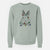 Christmas Lights Flower the Rex Rabbit - Unisex Pigment Dyed Crew Sweatshirt