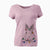 Christmas Lights Flower the Rex Rabbit - Women's V-neck Shirt