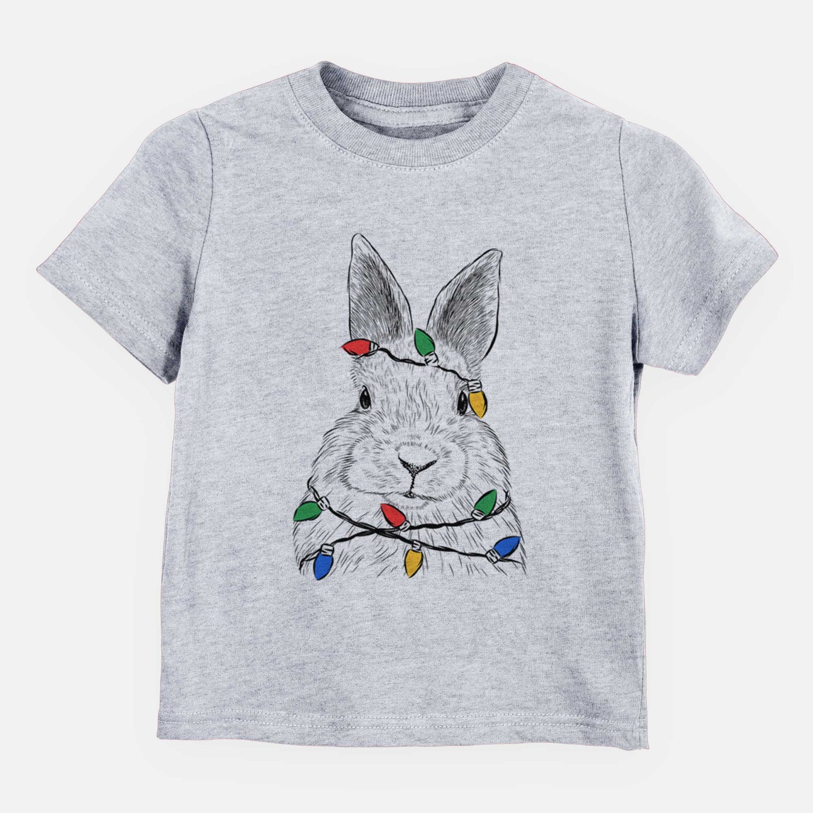 Christmas Lights Flower the Rex Rabbit - Kids/Youth/Toddler Shirt